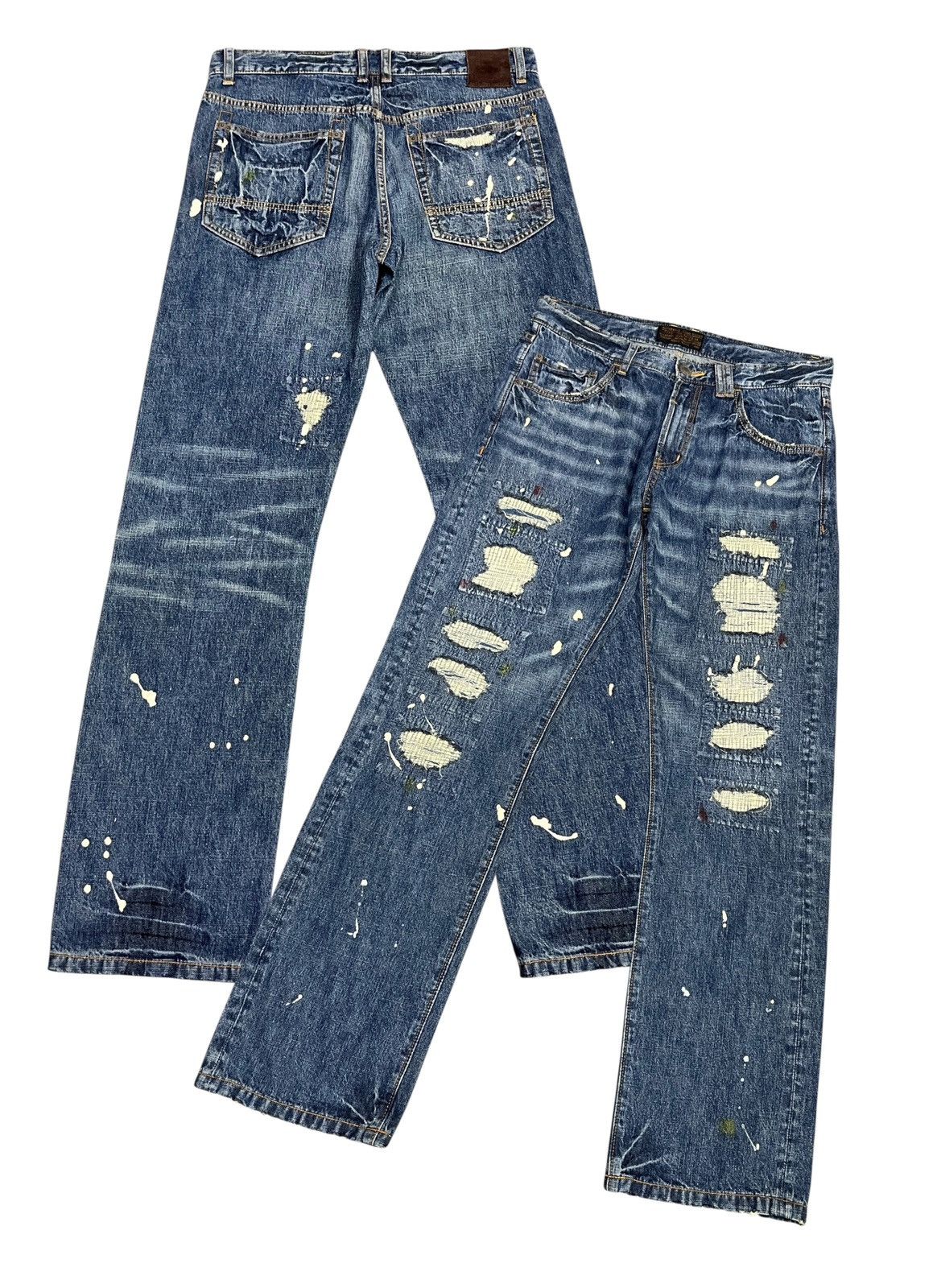 Sugar CUBE SUGAR "Union Made" Distressed Grunge Jeans Size 30" Size US 30 / EU 46 - 1 Thumbnail