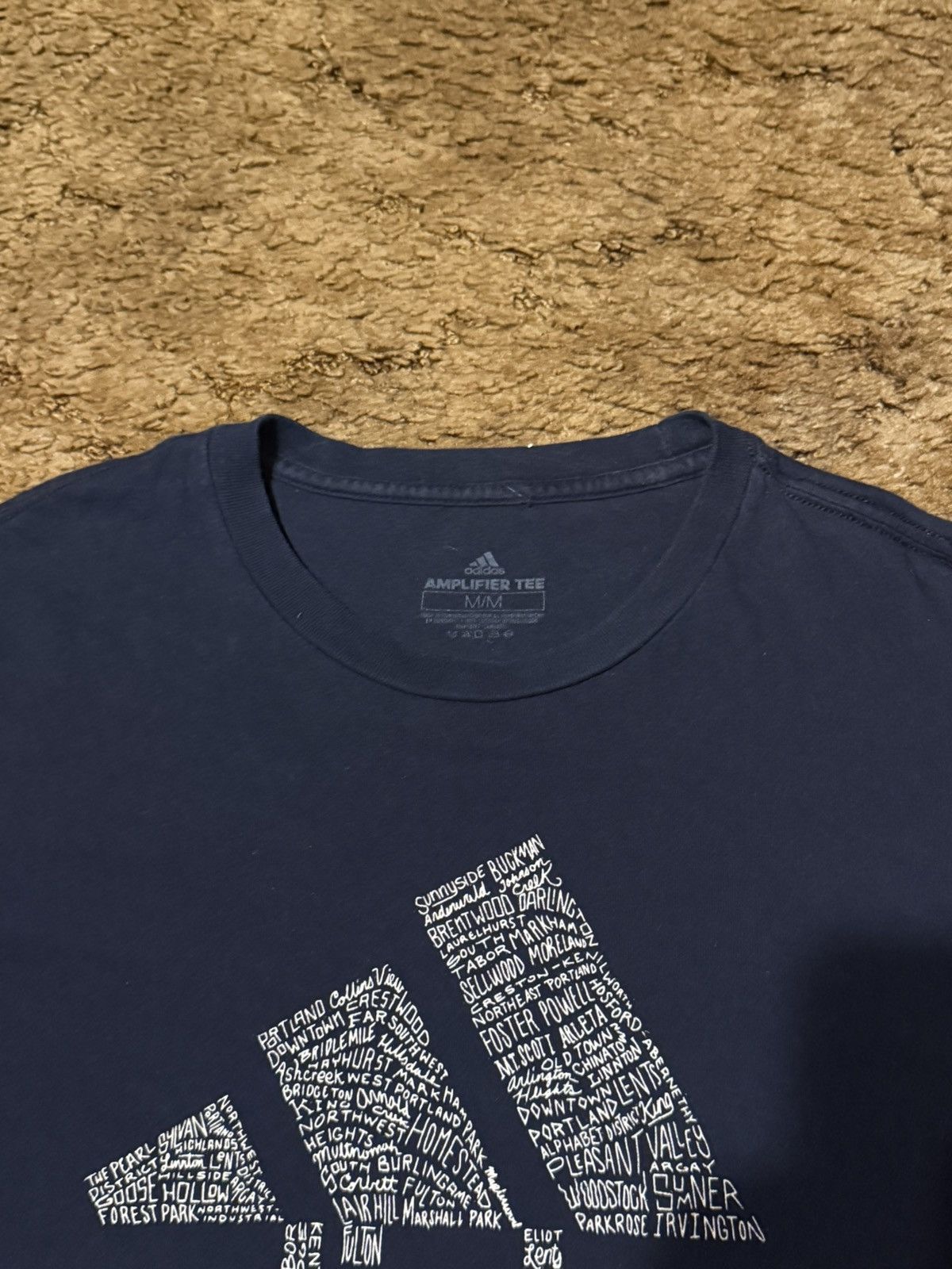 Adidas Adidas Portland Logo T-Shirt Longsleeve Tee Navy Blue Medium Size US M / EU 48-50 / 2 - 4 Thumbnail