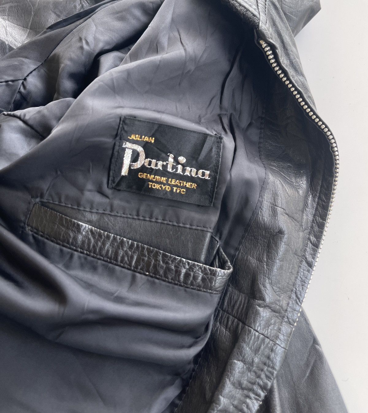 Vintage Julian Partina Leather Blouson Jacket Size US L / EU 52-54 / 3 - 12 Thumbnail