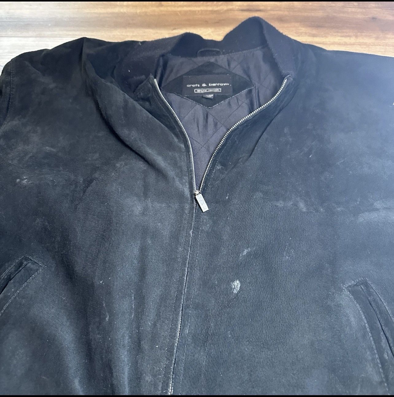 Croft & Barrow Croft & Barrow Leather Bomber Jacket Mens 2XL Bikercore Size US XXL / EU 58 / 5 - 3 Thumbnail