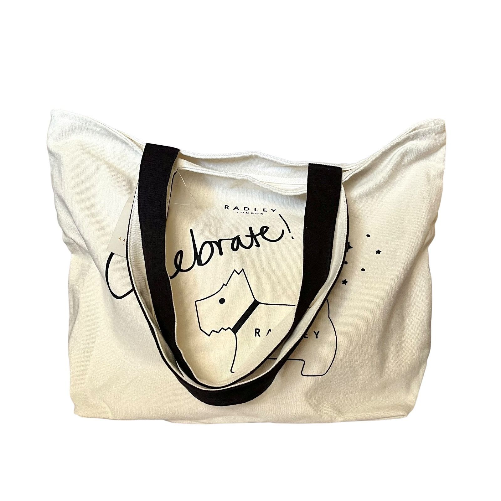 Other NWT Radley London Celebrate Scottie Dog White Canvas Tote Size ONE SIZE - 9 Thumbnail