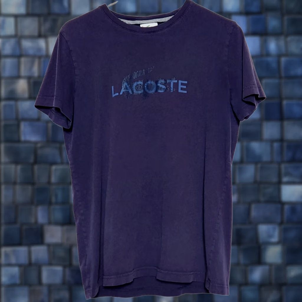 Lacoste Lacoste Mens T-Shirt Size 3 / US S Short Sleeve Navy Blue Crocodile Graphic Tee Size US S / EU 44-46 / 1 - 1 Thumbnail