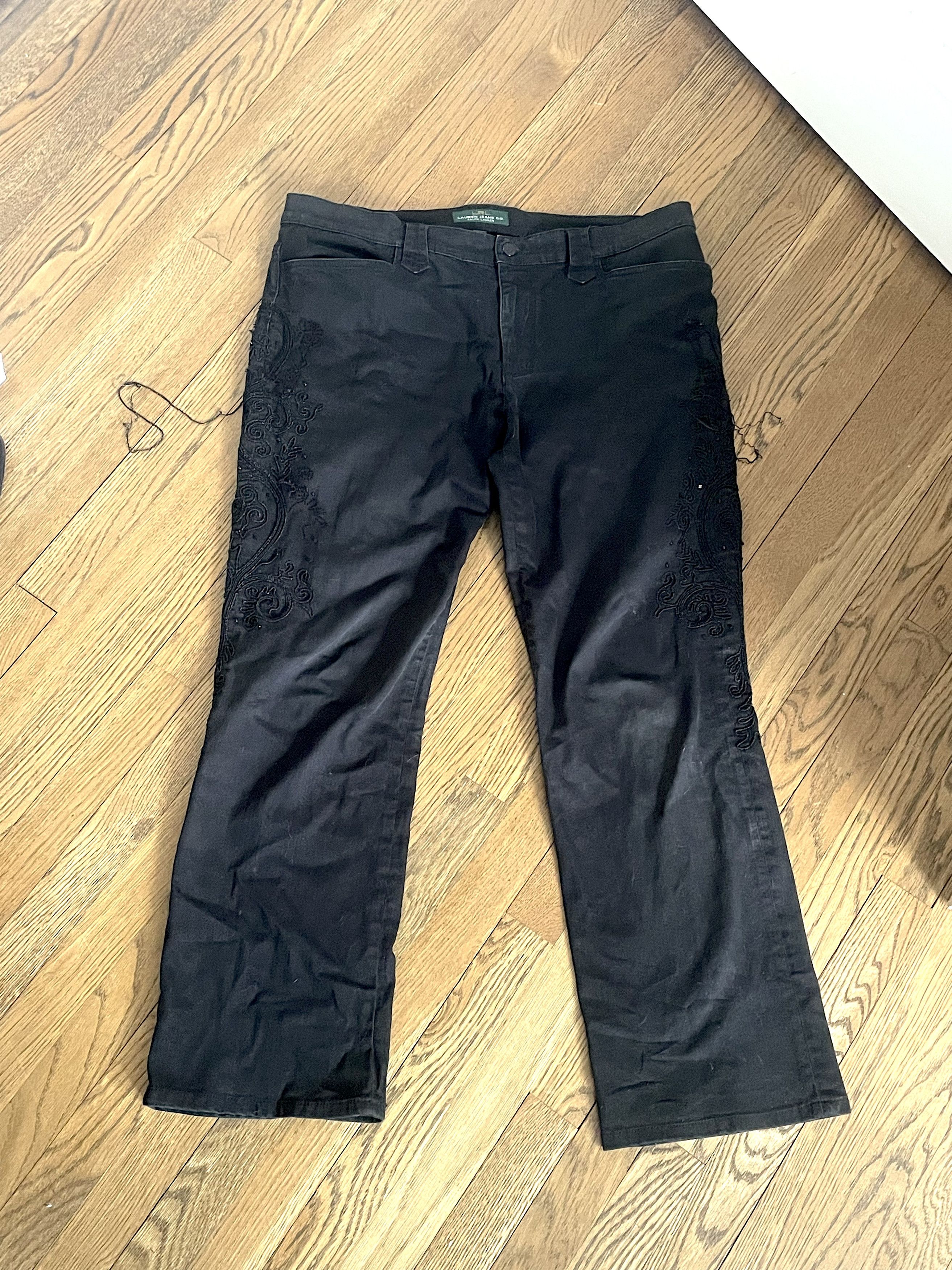 Ralph Lauren 🏷️💲QUICKSALE💲🏷️ LRL 3D Embroidery Jeans Size US 34 / EU 50 - 1 Thumbnail