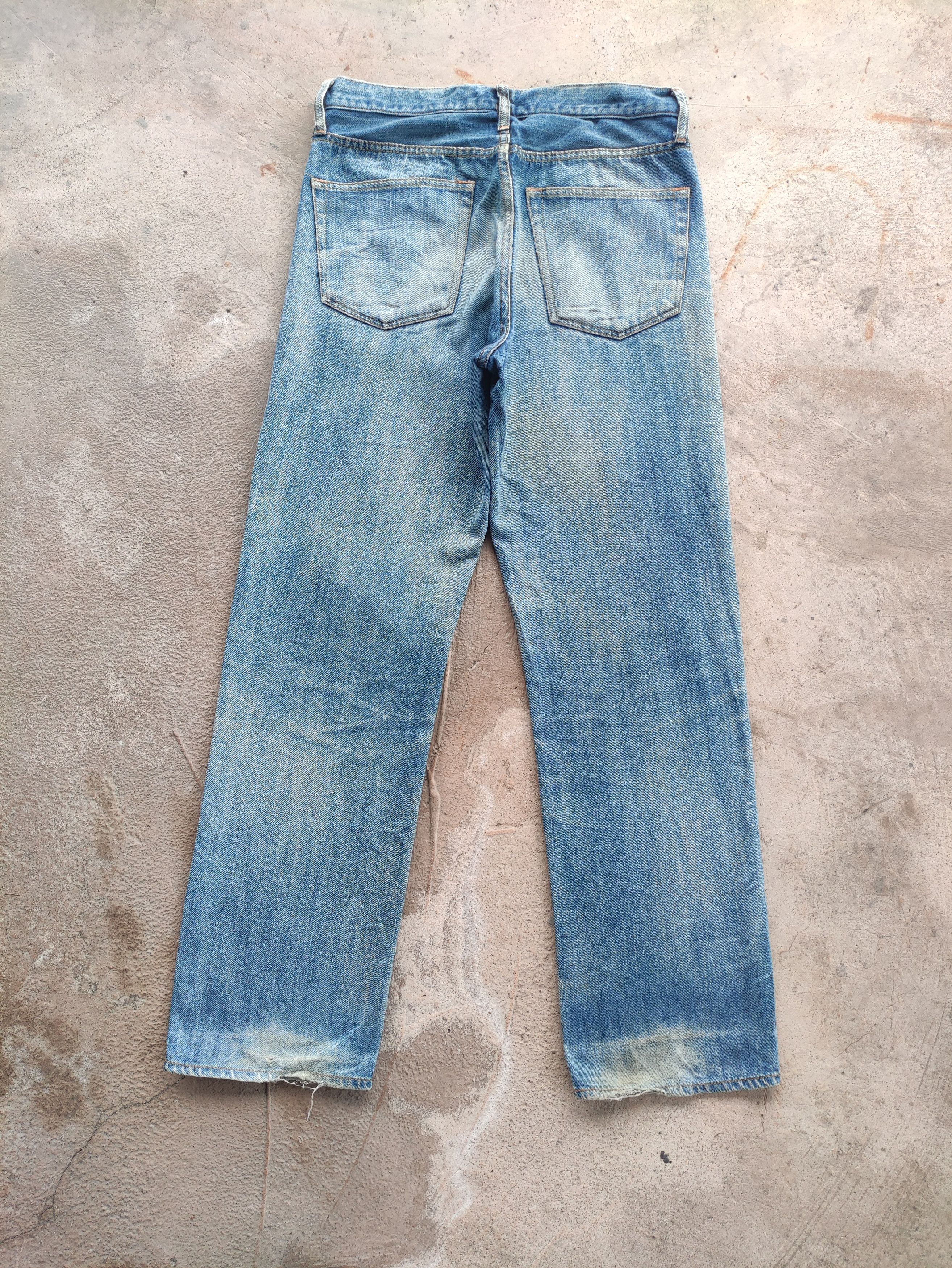 GU Vintage GU Jean Distressed Faded Denim Pants Size US 32 / EU 48 - 8 Thumbnail