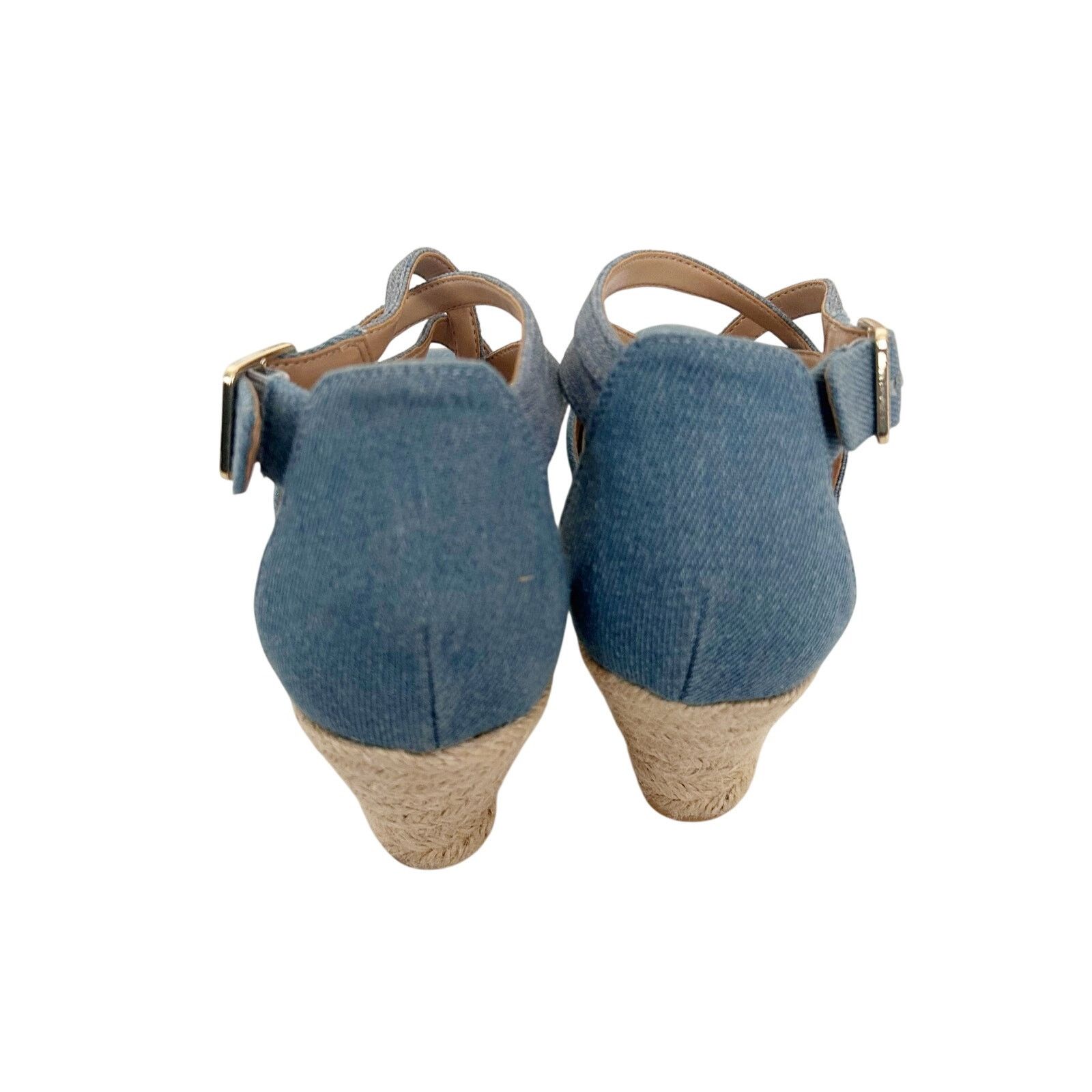 Other Talbots Denim Strappy Espadrille Wedges Sz 8.5 Size US 8.5 / IT 38.5 - 5 Thumbnail