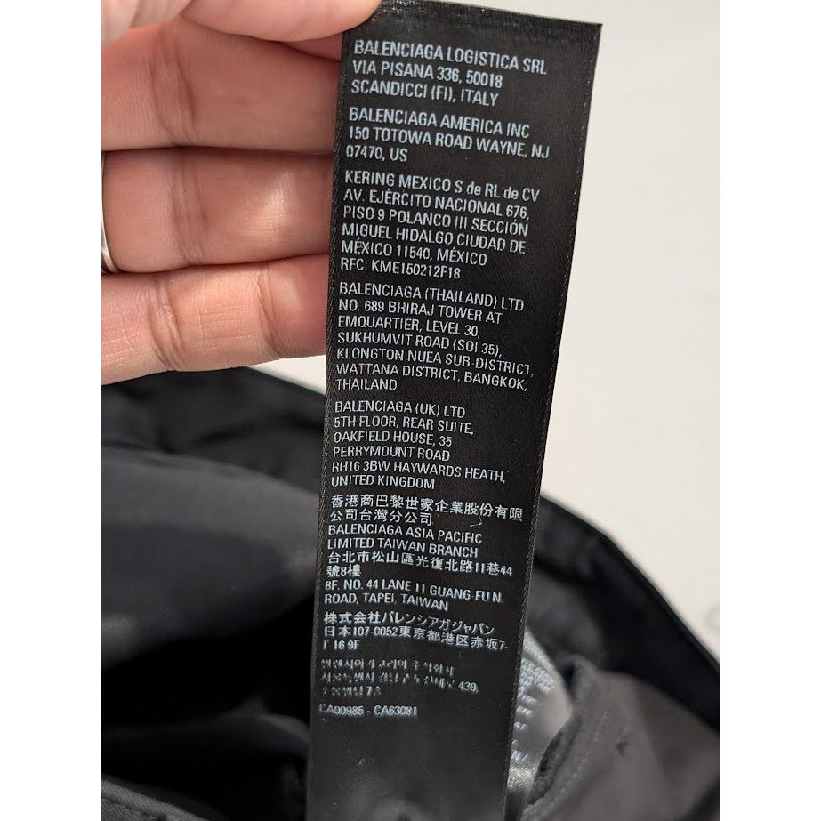Balenciaga o1rshd1 Denim Jeans in Black Size US 26 / EU 42 - 22 Thumbnail