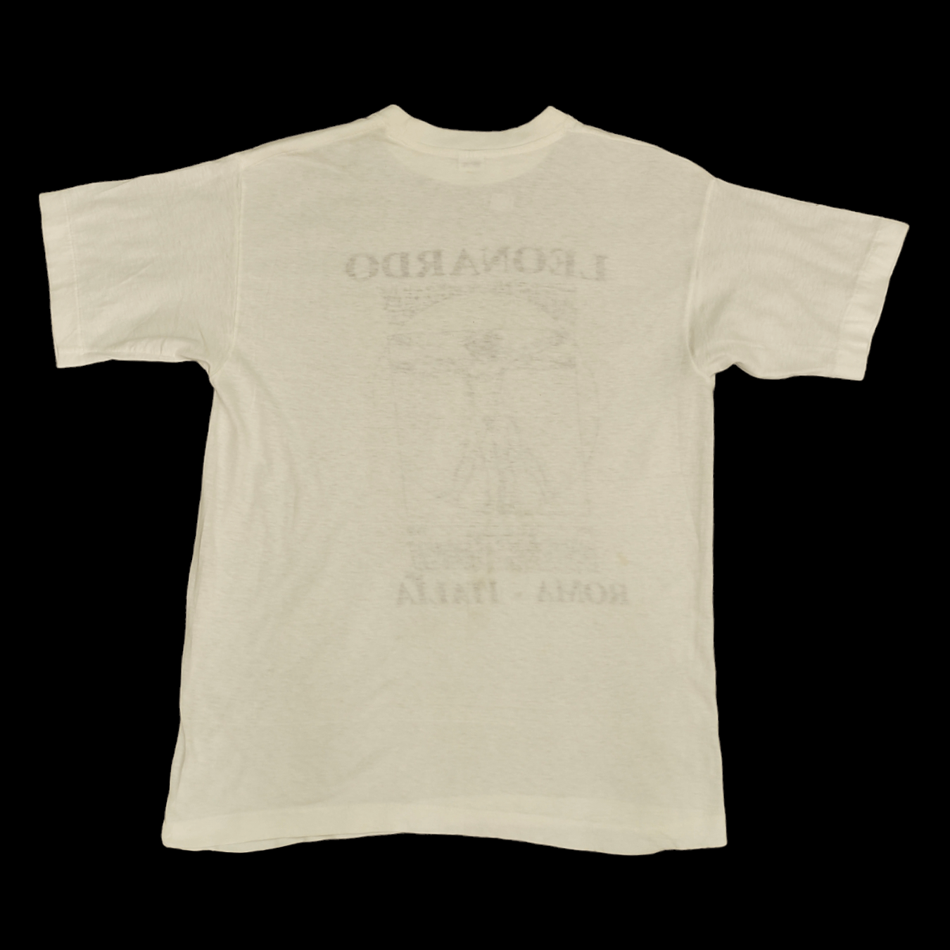 Leonard Paris 1990s Vitruvian Man By Leonardo Da Vinci artwork T-Shirt Size US M / EU 48-50 / 2 - 7 Thumbnail