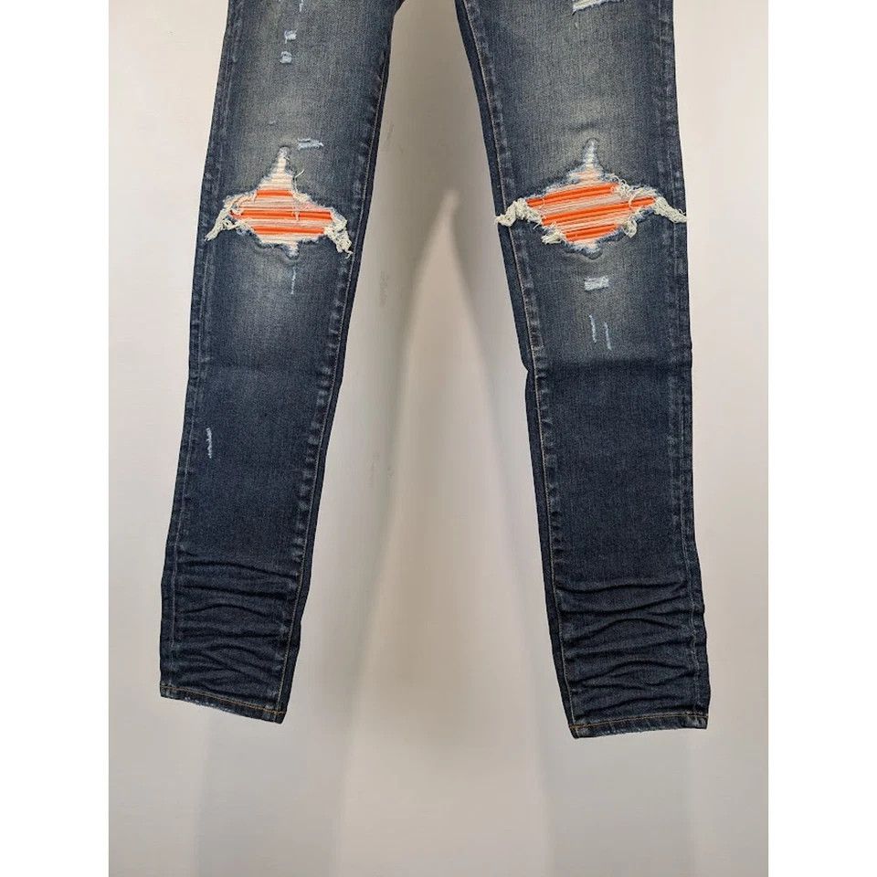 Amiri o1rshd1 MX1 Ultrasuede Jean in Deep Classic Blue Size US 38 / EU 54 - 5 Thumbnail