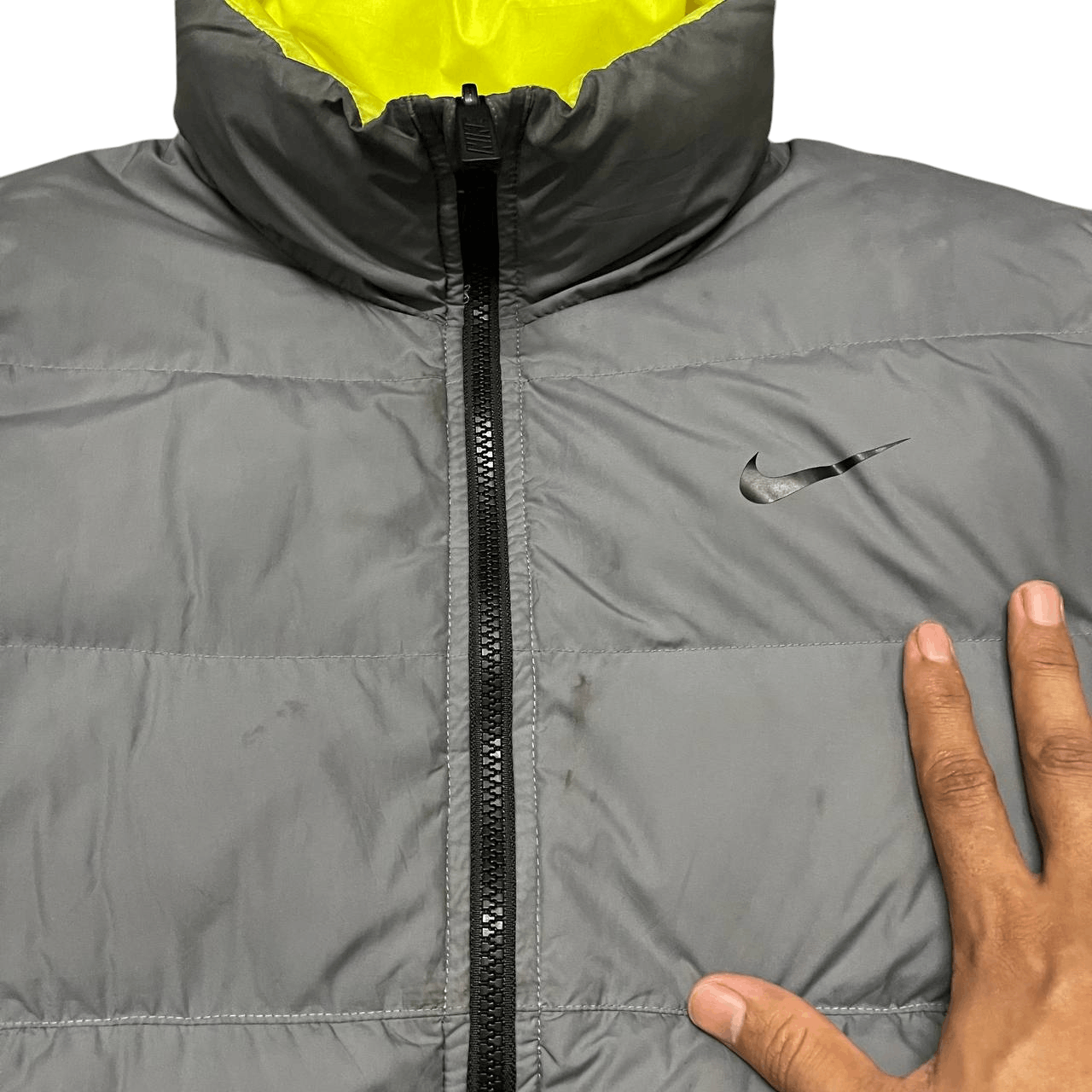 Nike Vintage Nike Swoosh Puffer Jacket Reversible Size US L / EU 52-54 / 3 - 7 Thumbnail