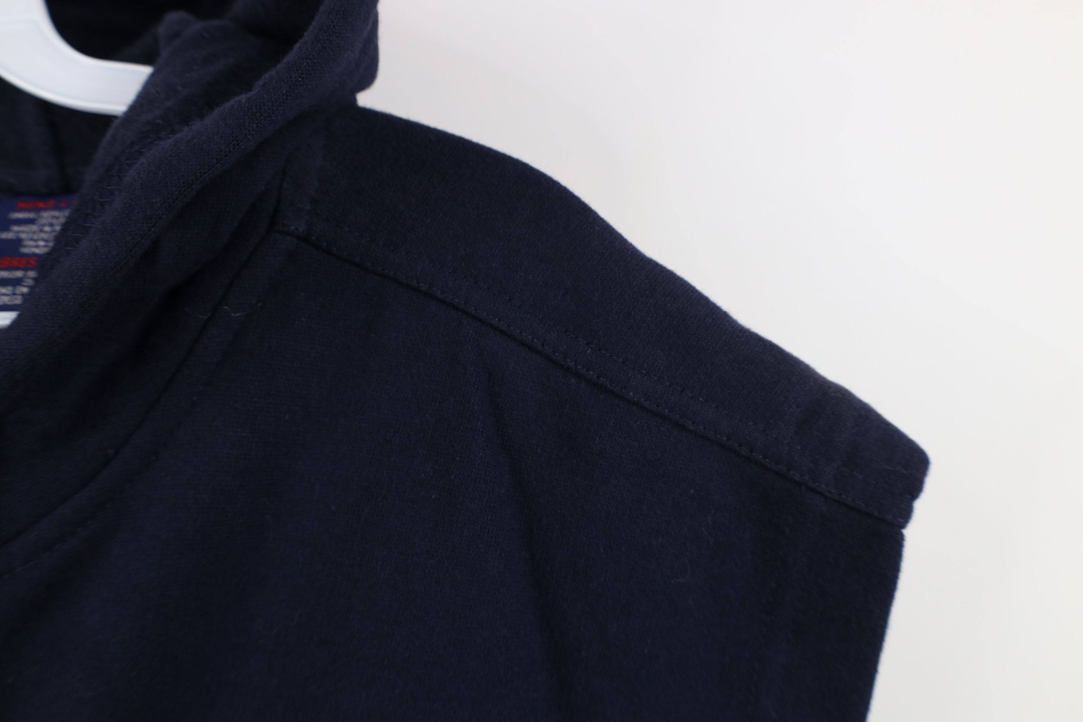 Dickies Vintage 90s Dickies Spell Sleeveless Hoodie Sweatshirt Blue Size US L / EU 52-54 / 3 - 5 Thumbnail