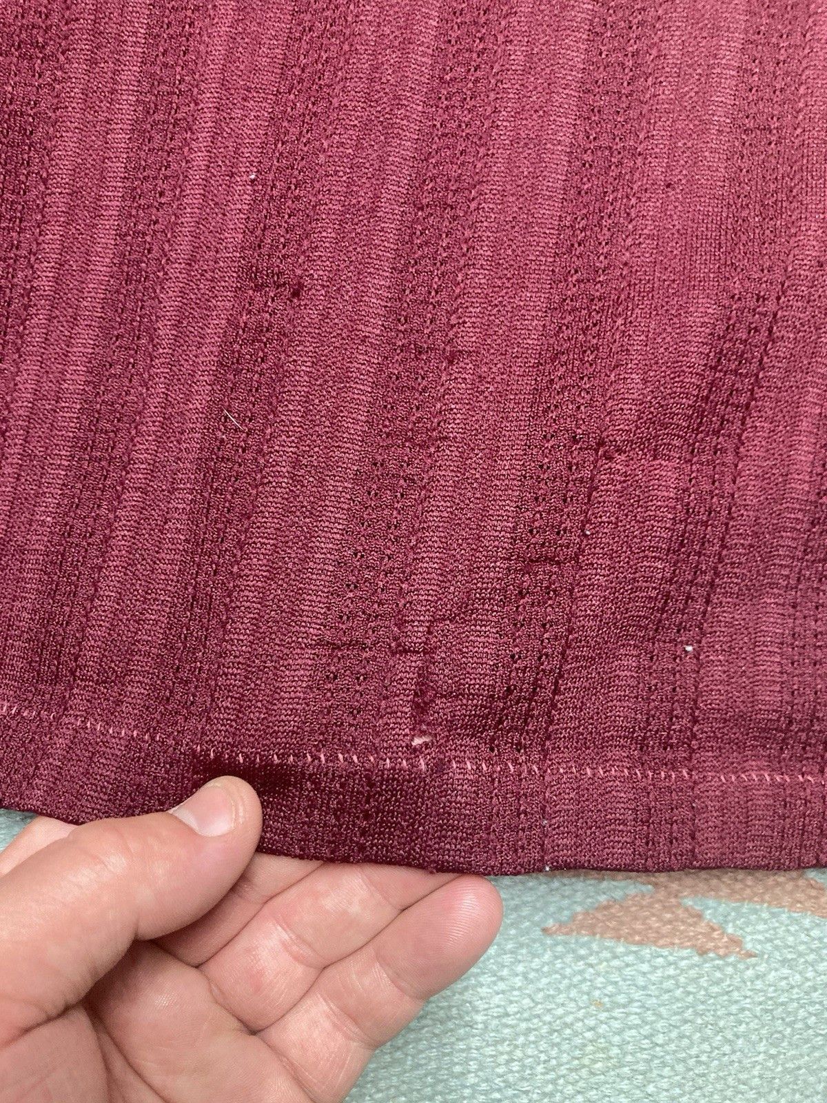 Vintage 70s t shirt polyester nylon? knit mesh beach summer large Size US L / EU 52-54 / 3 - 2 Thumbnail