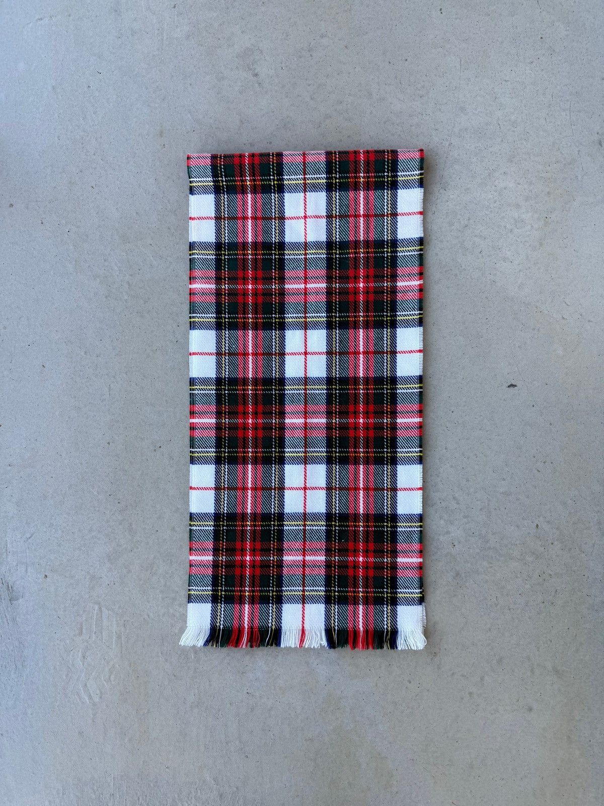 Japanese Brand Vintage 90s Acrylic Plaid Japanese Brand Scarf Size ONE SIZE - 2 Thumbnail