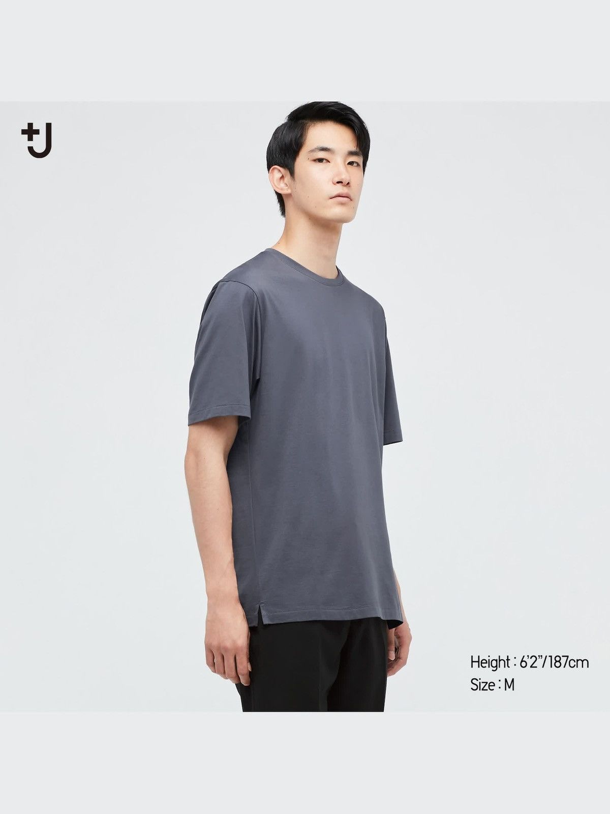 Jil Sander × Uniqlo Uniqlo x Jil Sander +J Supima® T-Shirt Dark Grey Size Medium Size US M / EU 48-50 / 2 - 6 Thumbnail
