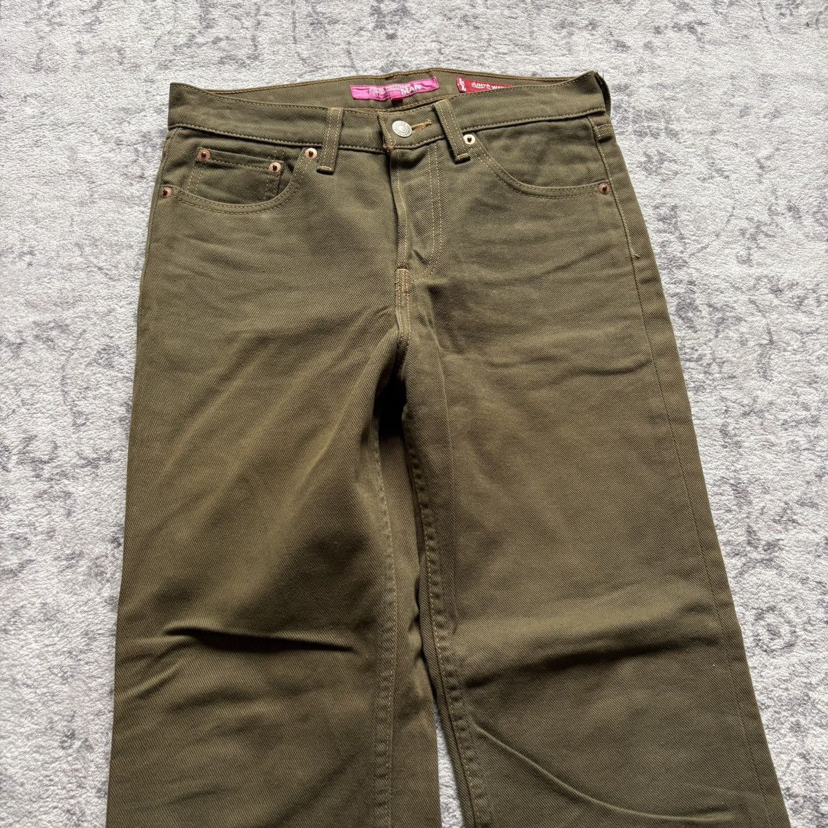 Junya Watanabe Junya Watanabe AD2003 Pink Label Green Denim Jeans | S Size US 28 / EU 44 - 2 Thumbnail