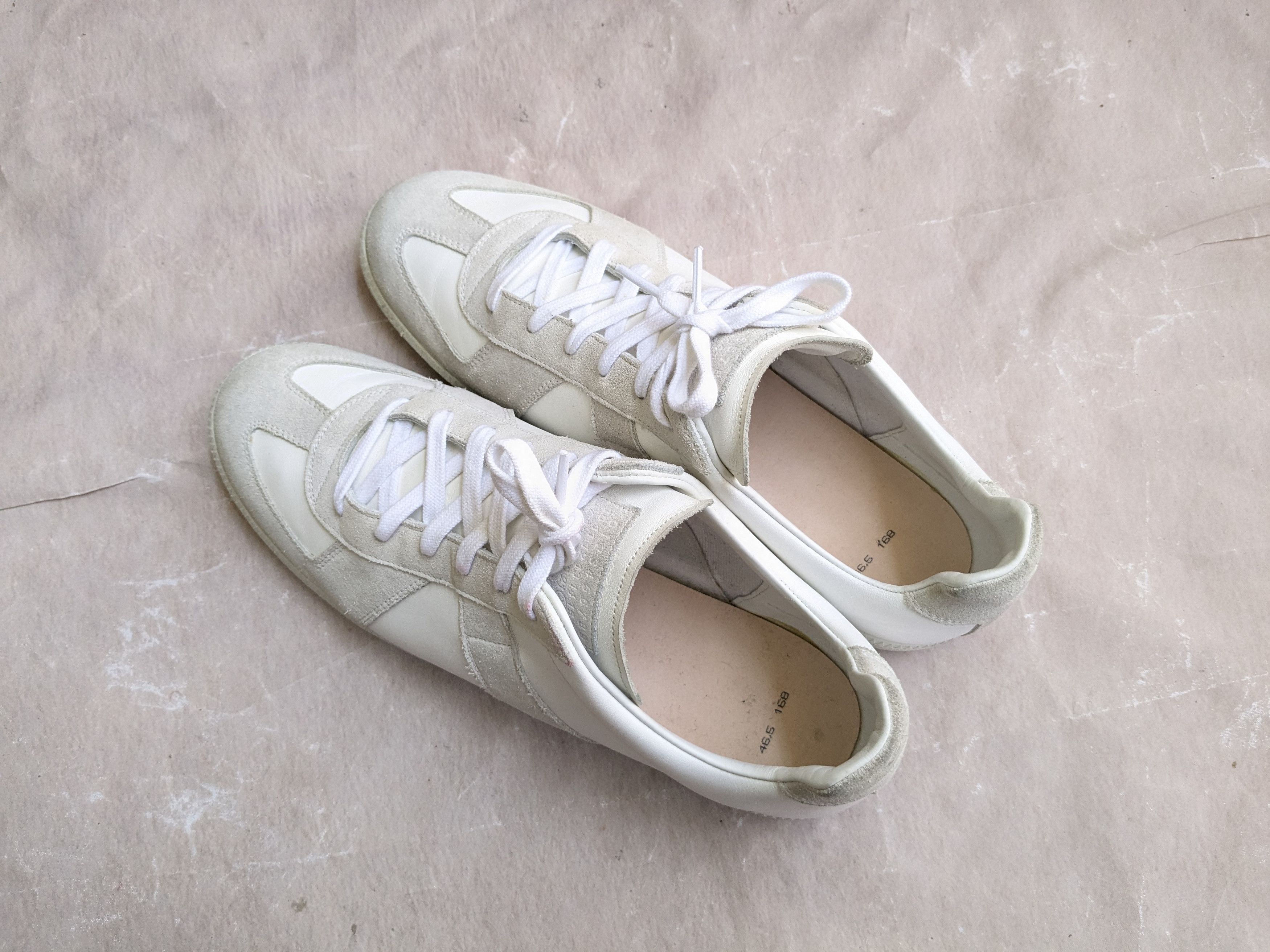 Maison Margiela Maison Margiela GAT Replica White 13.5 46.5 Low Tops Size US 13 / EU 46 - 12 Thumbnail