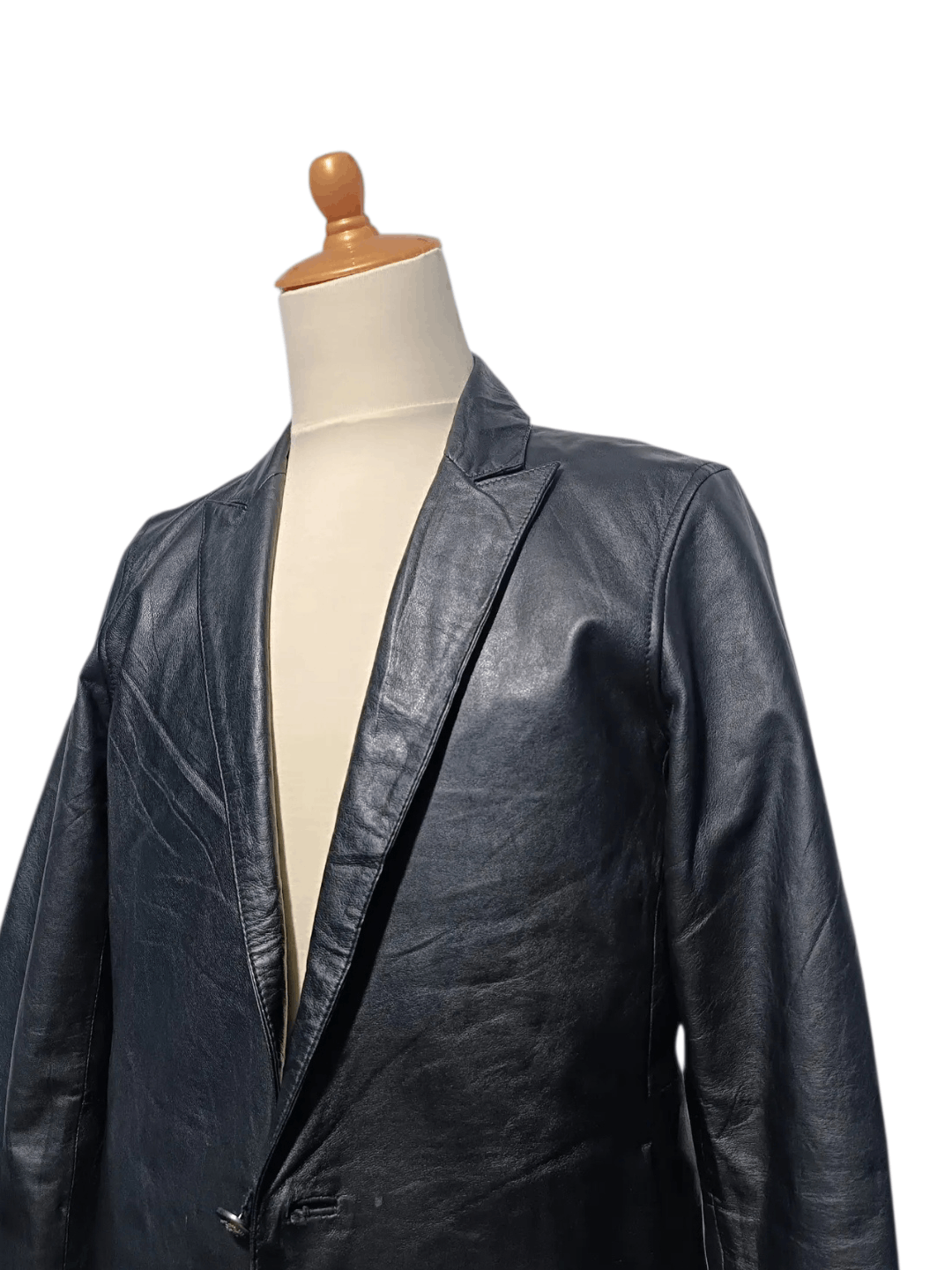 Vanquish Vanquish Genuine Leather Blazer Jacket One Button Size US M / EU 48-50 / 2 - 2 Thumbnail