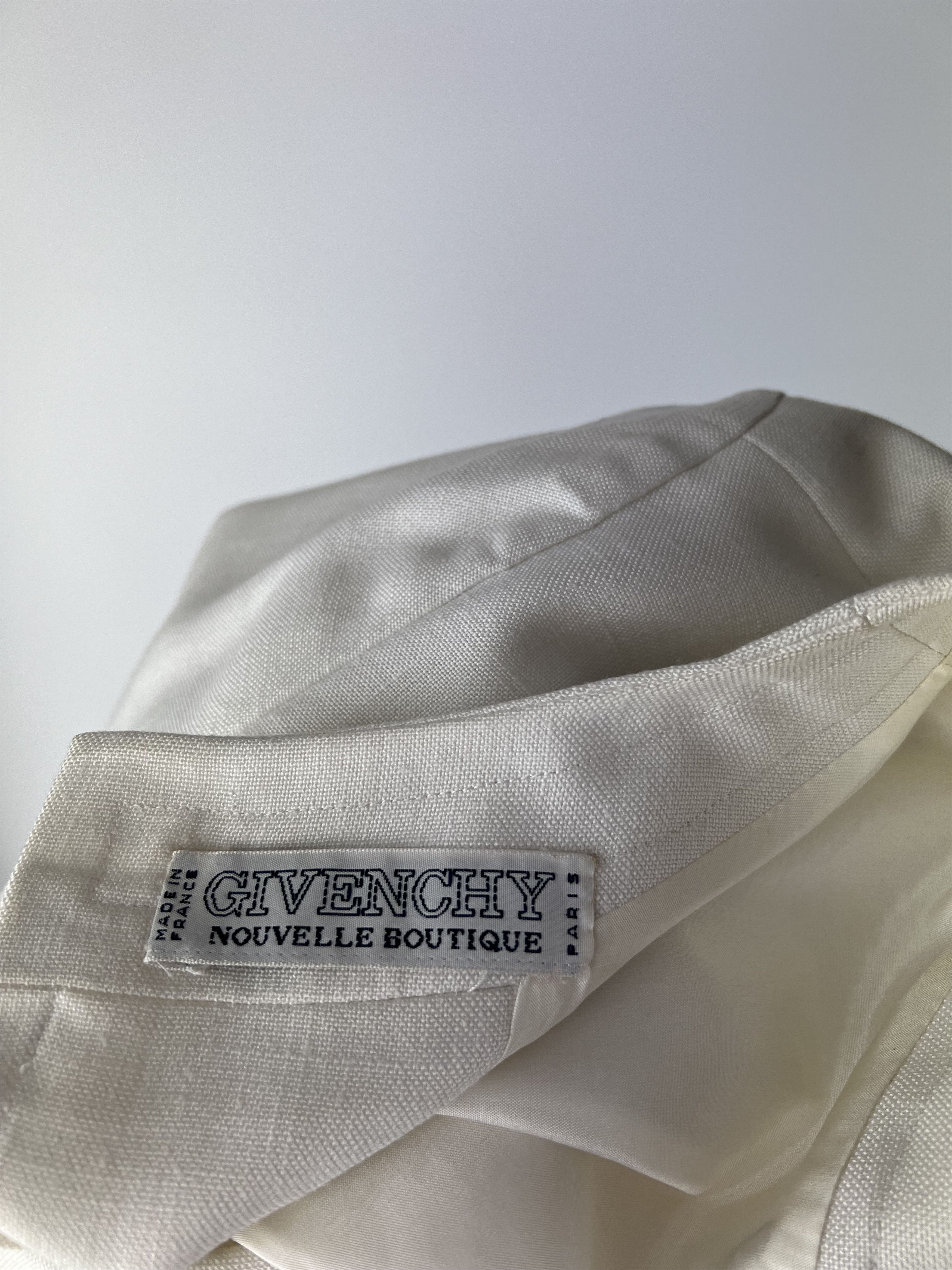 Givenchy 70s Rare VTG Givenchy Nouvelle Boutique Linen Midi Dress Size M / US 6-8 / IT 42-44 - 5 Thumbnail