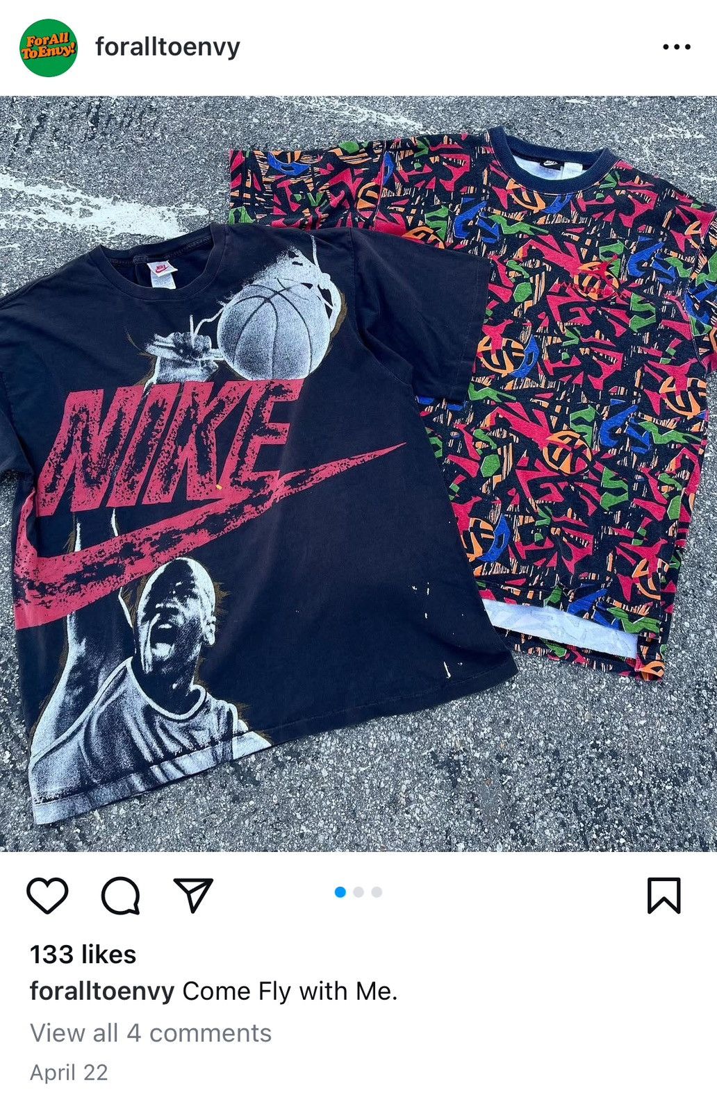 Jordan Brand Rare vintage 90s Nike Jordan geometric abstract art t shirt Size US M / EU 48-50 / 2 - 2 Thumbnail