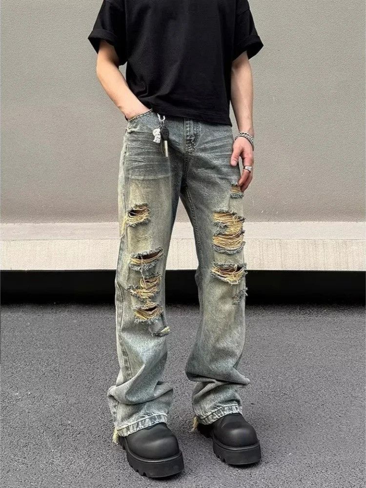 Vintage Y2K 2000S Streetwear Washed Blue Baggy Size US 30 / EU 46 - 1 Thumbnail