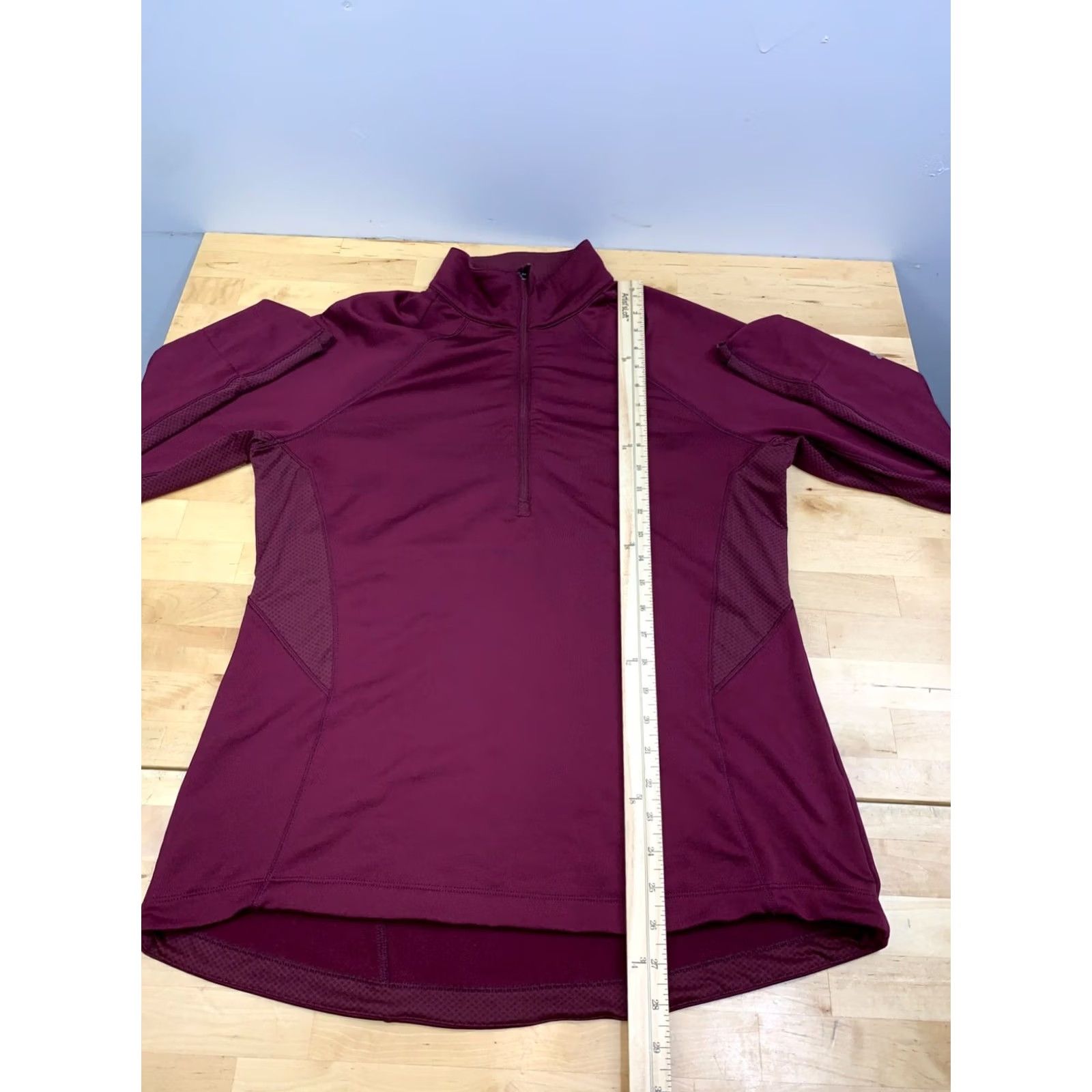Under Armour Under armour Pullover Shirt Women XL Red 1/4 Zip Mock Neck Long Sleeve ColdGear Slim Activewear Swing Top Brown? Size XL / US 12-14 / IT 48-50 - 5 Thumbnail