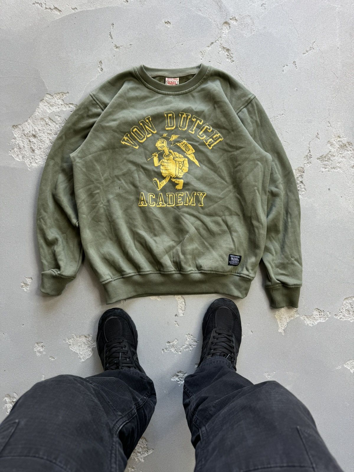 Vintage × Von Dutch Vintage Von Dutch Knit Logo Sweater Size US L / EU 52-54 / 3 - 1 Thumbnail