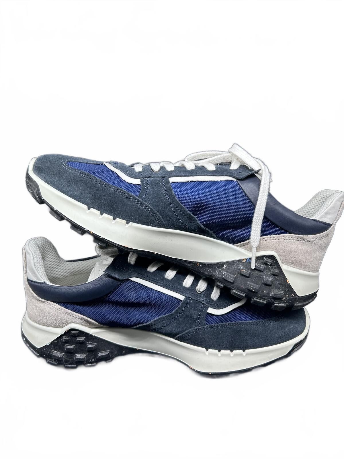 Ecco ECCO Men's Retro Sneaker Blue Suede & Textile Mesh Casual 11 Size US 11 / EU 44 - 6 Thumbnail