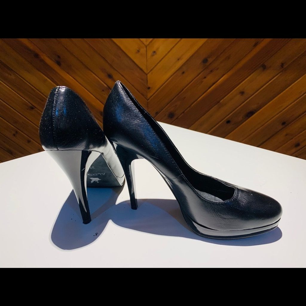 Aldo Aldo size 7 Black high heels pumps Size US 7 / IT 37 - 4 Thumbnail