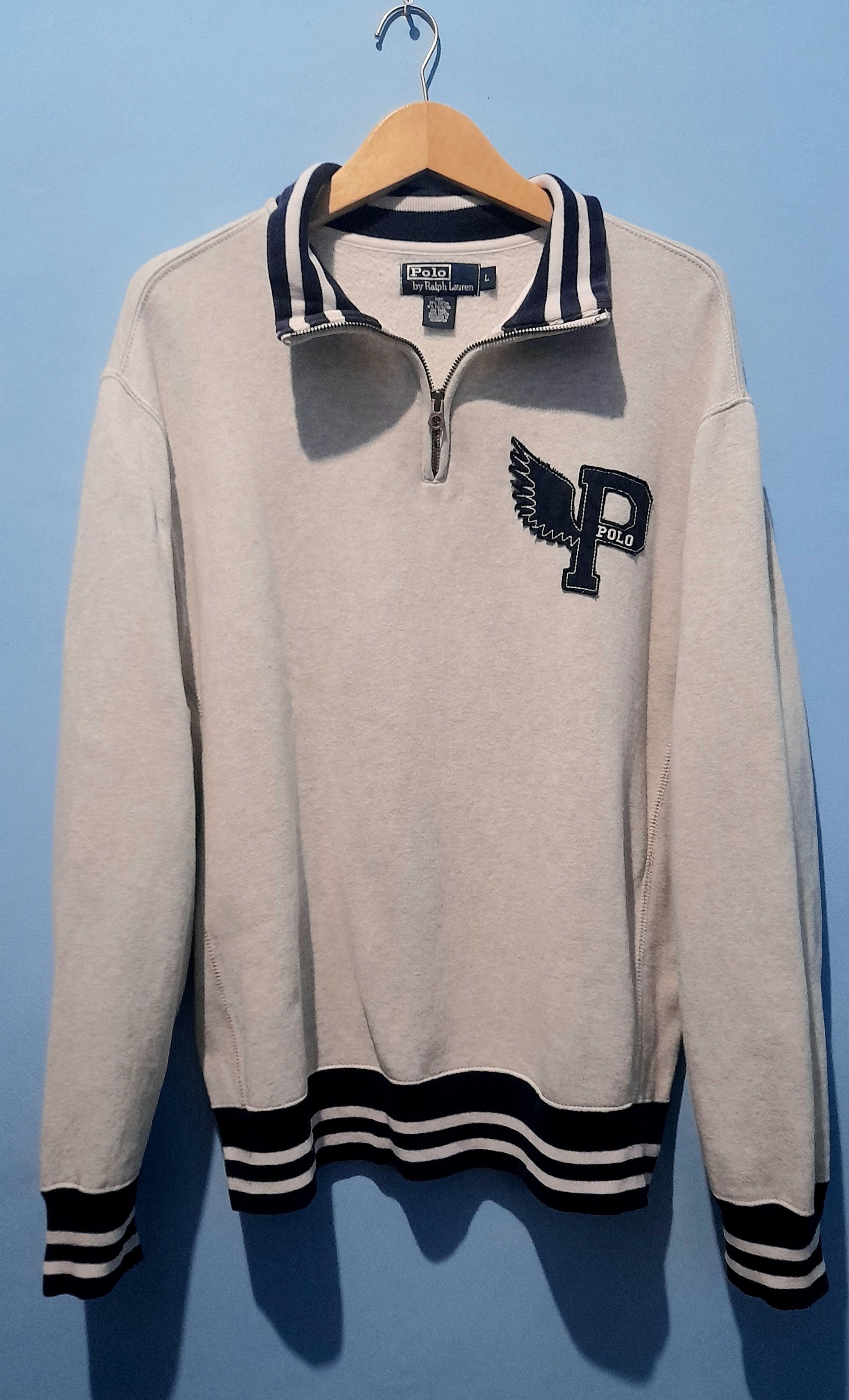 Polo Ralph Lauren 💥Vintage 80š 💥 polo ralph lauren sweatshirt 💥PWINGS💥 Size US L / EU 52-54 / 3 - 1 Thumbnail