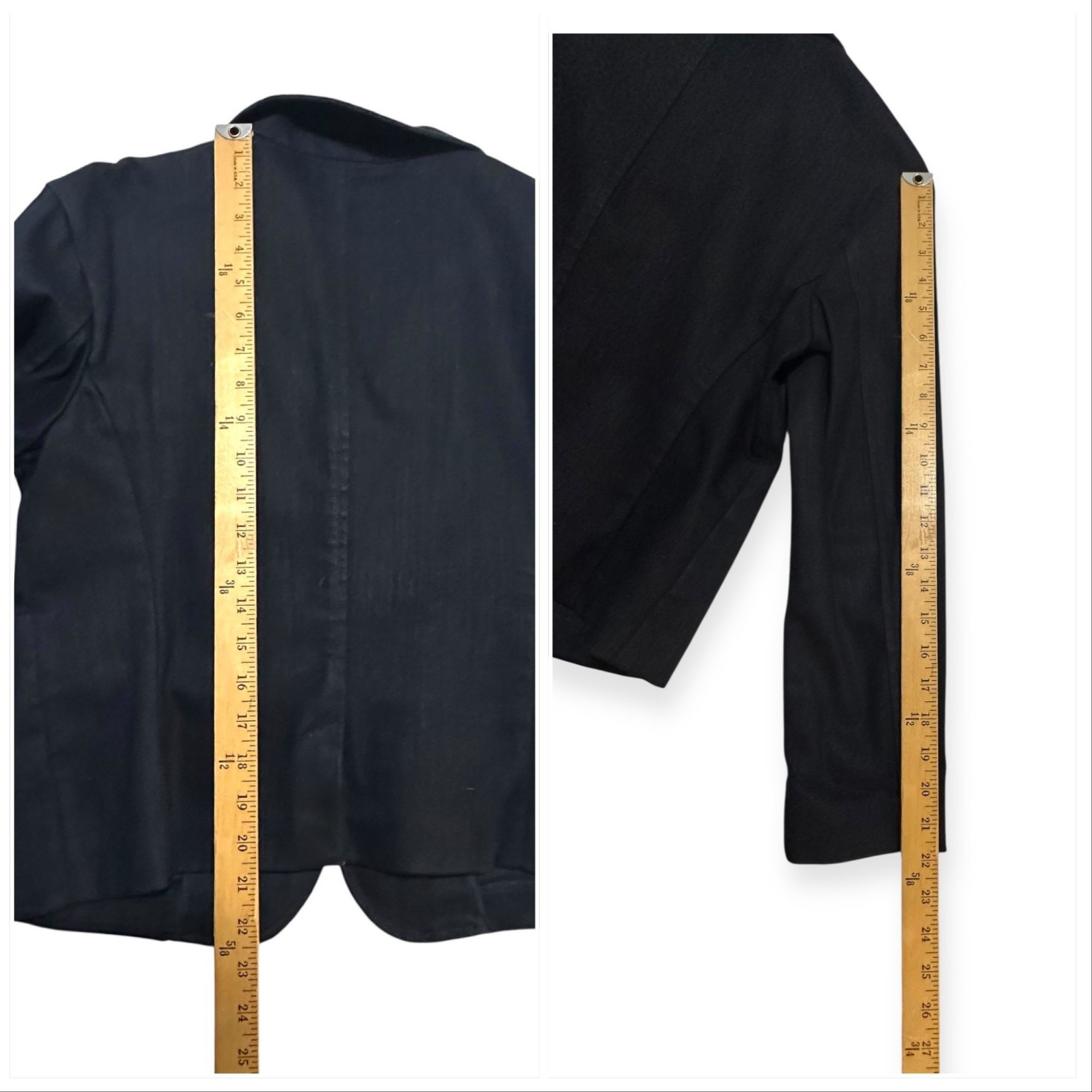 Prada Prada Architectural Navy Cropped Blazer 2008 IT 46 Size L / US 10 / IT 46 - 12 Thumbnail