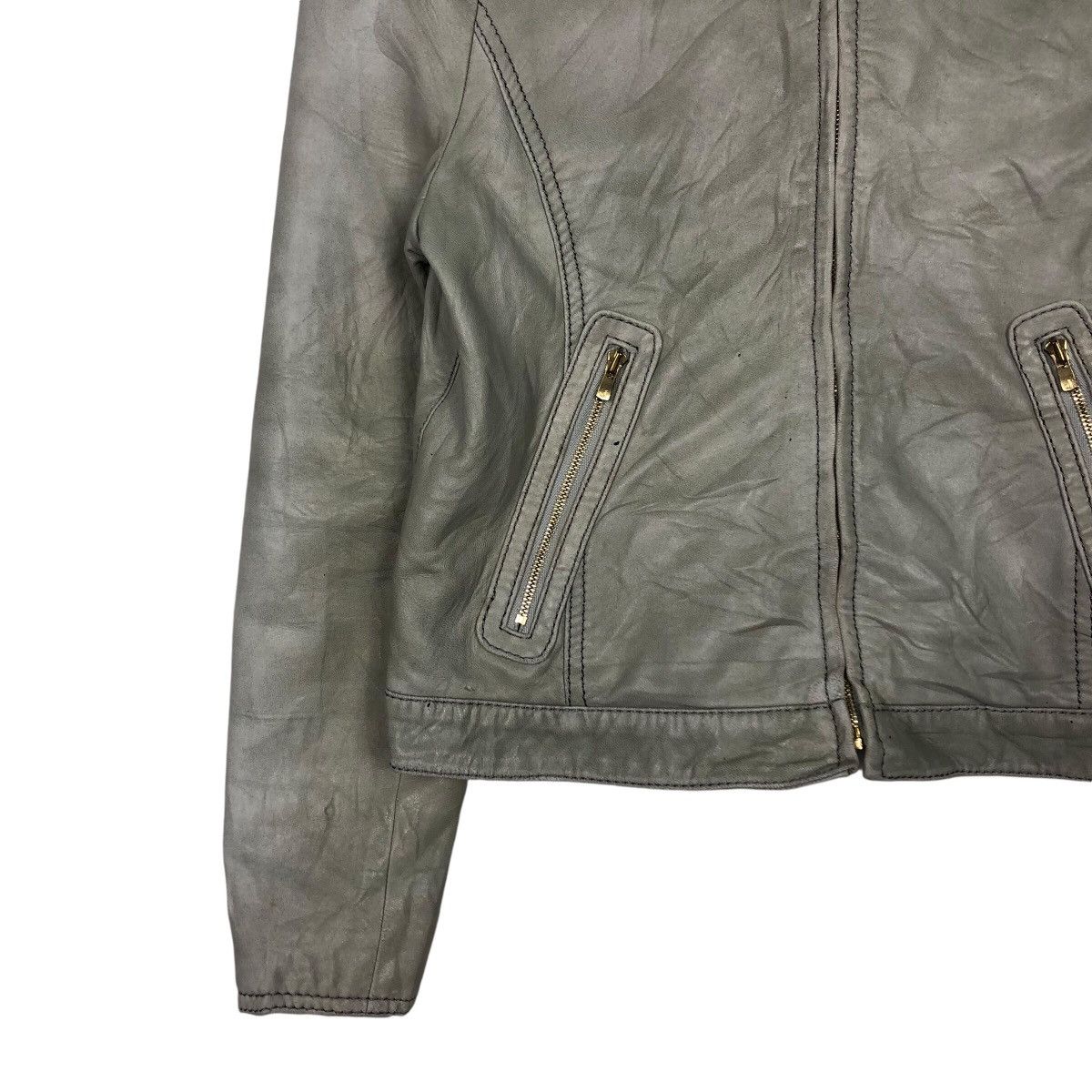 Japanese Brand 📌Vintage Cropped Leather Biker Jacket Ballsey Size US M / EU 48-50 / 2 - 5 Thumbnail
