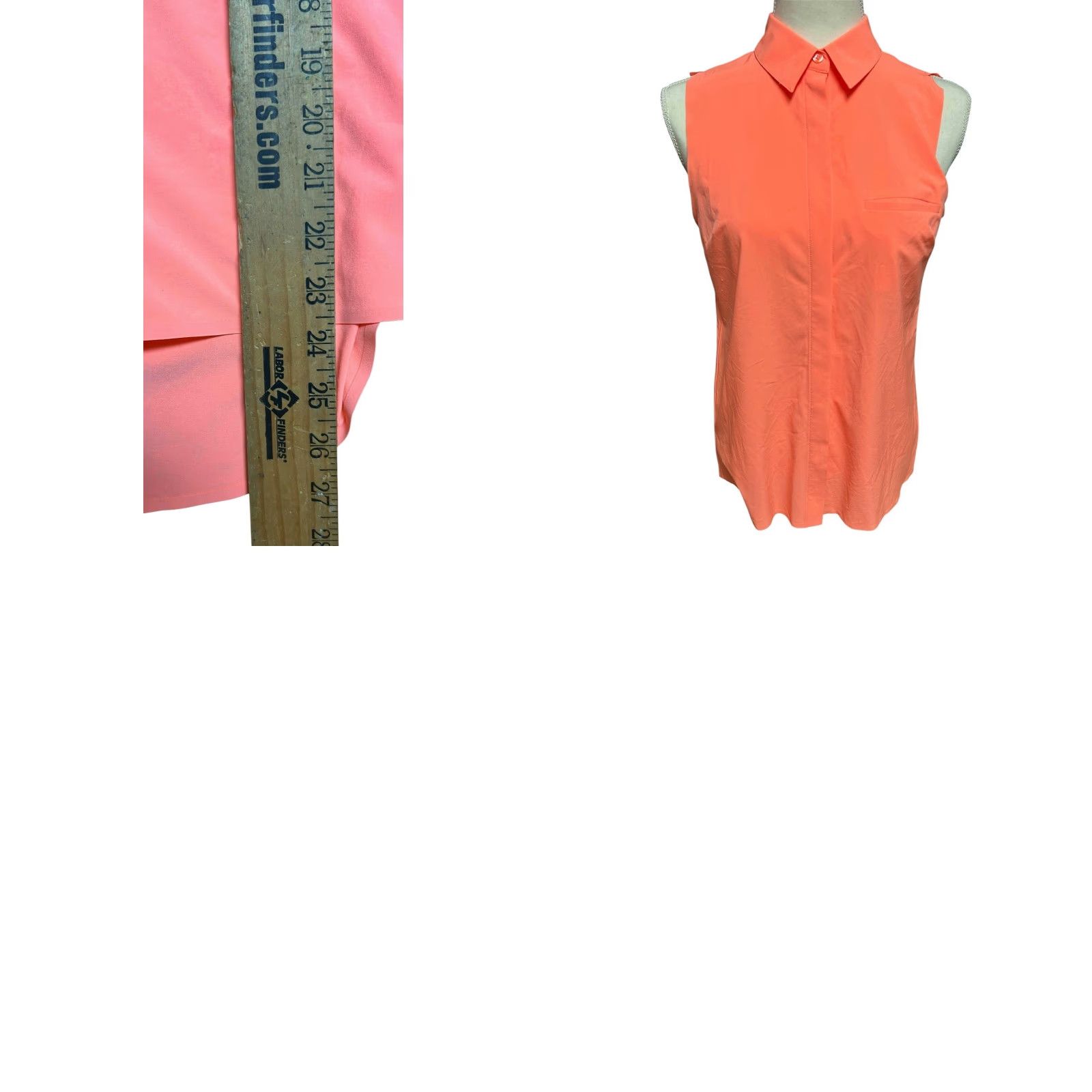 Athleta Athleta Everlasting Tank Womens XS Orange Sleeveless Button-Up Relaxed Stretch Casual Athleisure Shirt Boys? No Size XS / US 0-2 / IT 36-38 - 10 Thumbnail