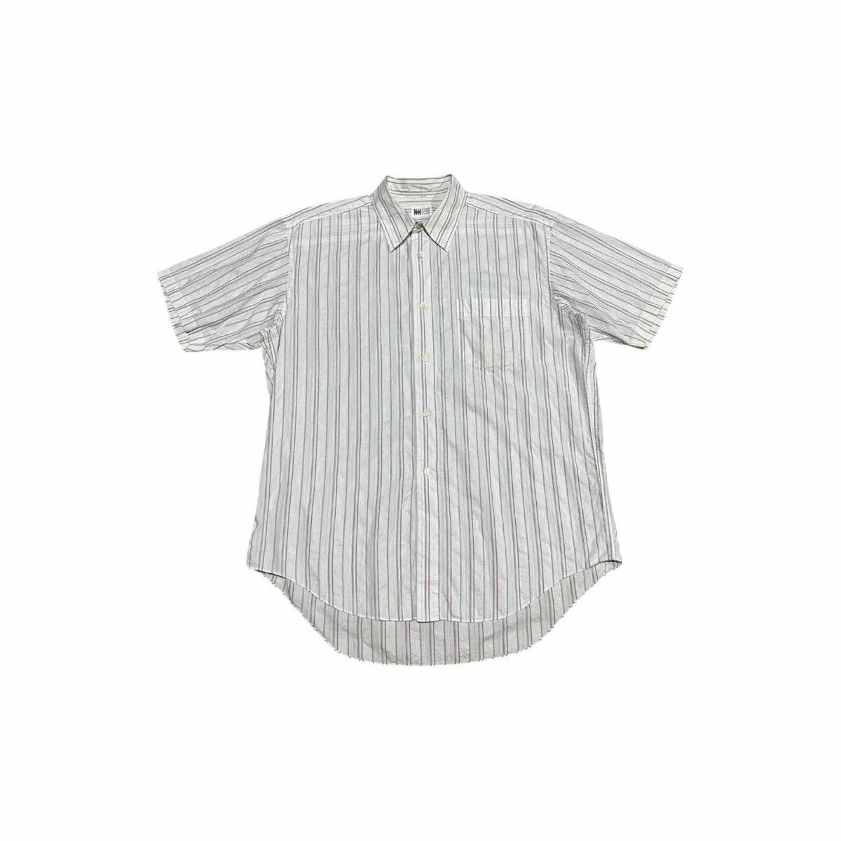 Issey Miyake 🔥Vintage IM Issey Miyake Design Studio Striped Shirt Ss Size US XL / EU 56 / 4 - 3 Thumbnail