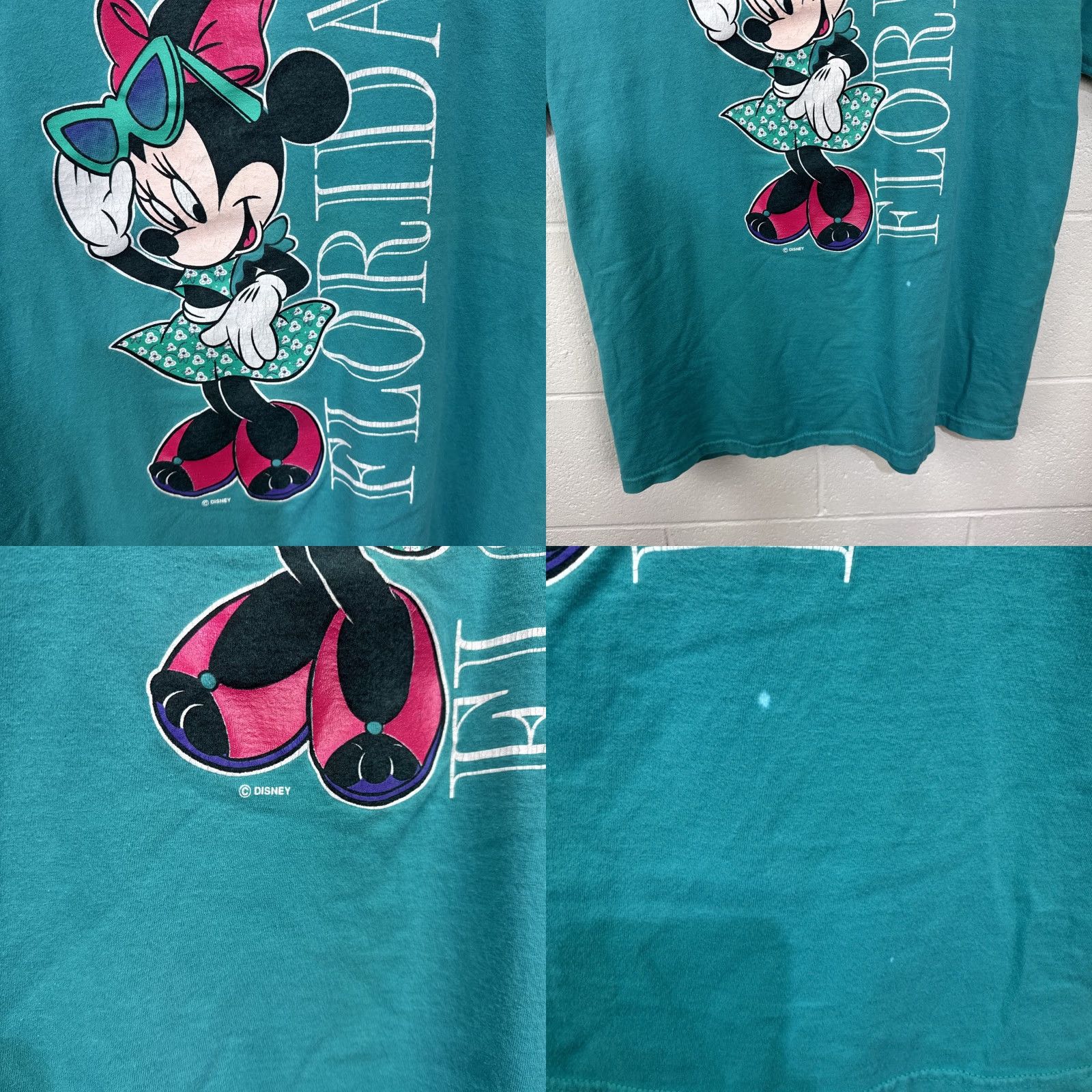 Mickey Unlimited VINTAGE Mickey Unlimited Disney Minnie Mouse Shirt L Adult Regular Blue Teal 90s Florida Cartoon Womens Men Size US L / EU 52-54 / 3 - 8 Thumbnail