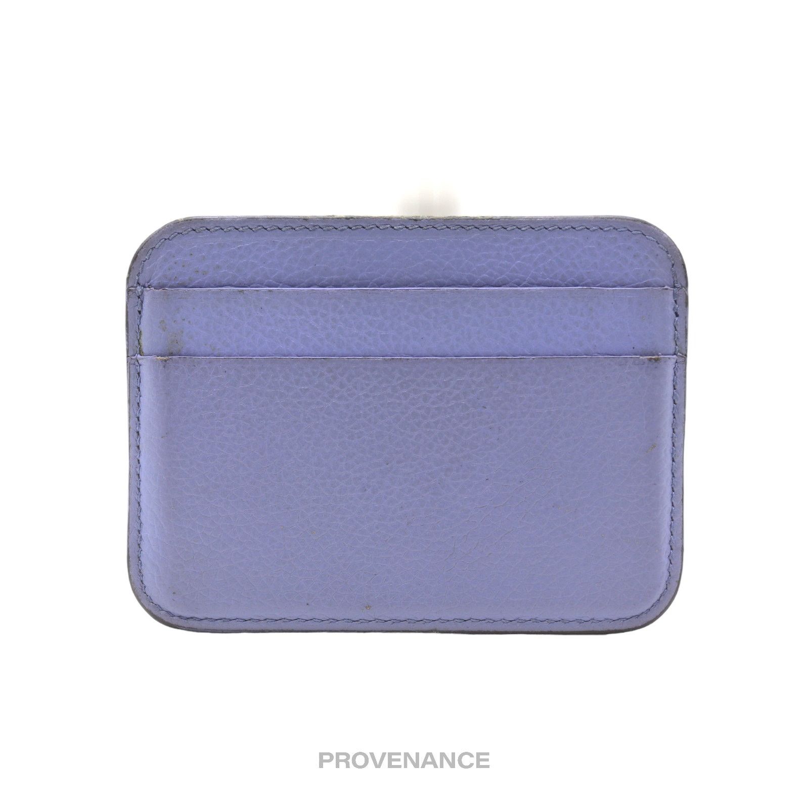 Balenciaga 🔴 Balenciaga Logo Card Holder Wallet - Powder Blue Leather Size ONE SIZE - 4 Thumbnail