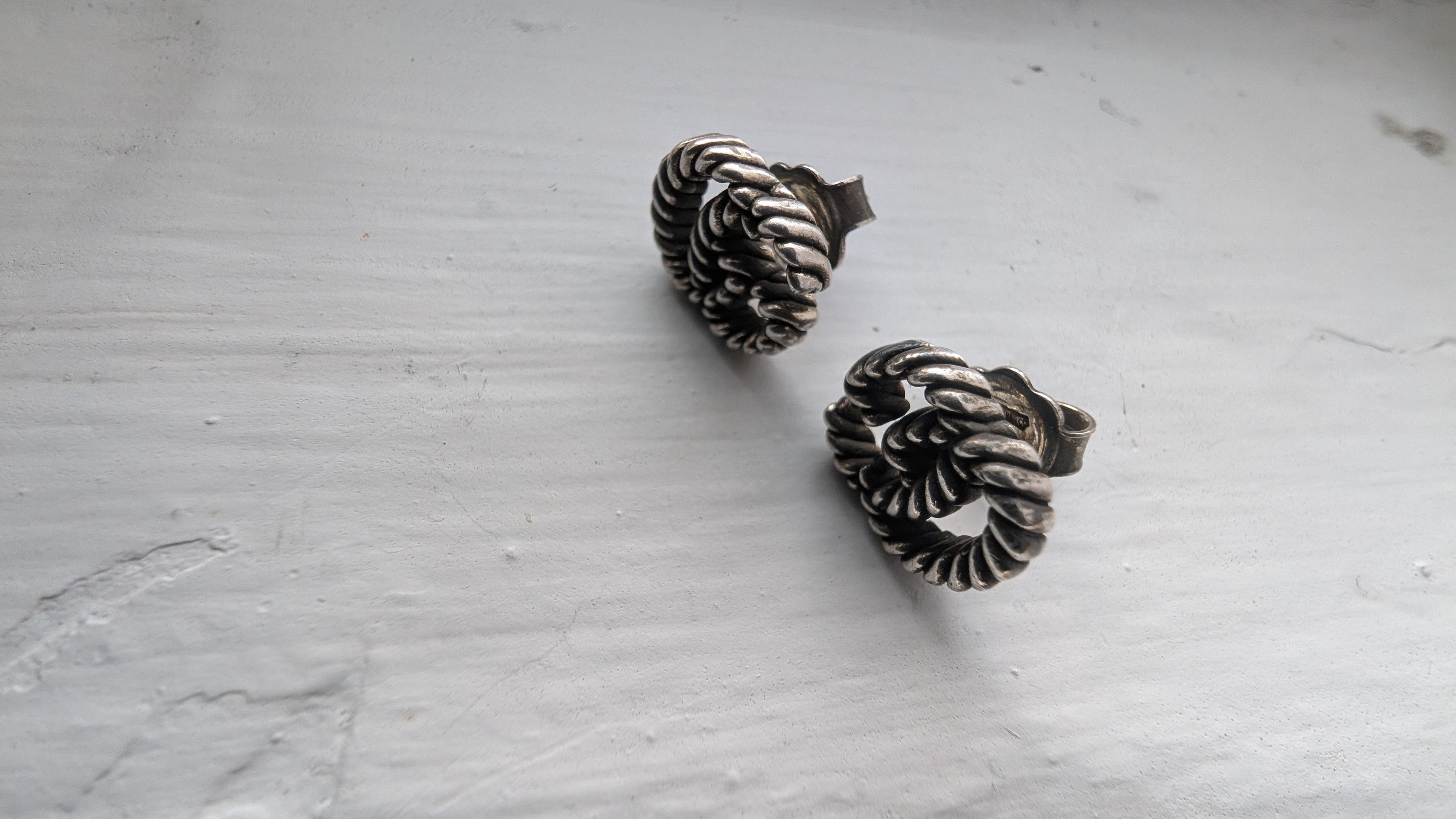 Gucci Gucci Double GG Marmont Rope Stud Earrings Size ONE SIZE - 7 Thumbnail