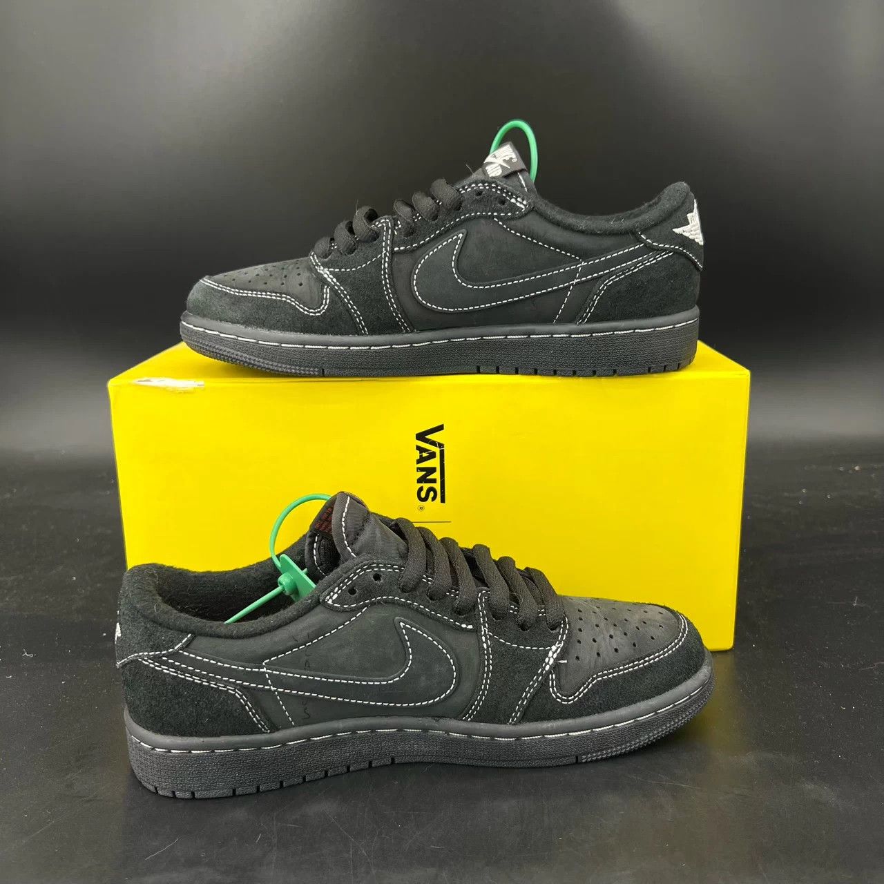 Nike Air Jordan 1 Low TS 'Black Samurai' Wmn 38.5 Worn LN WithBox Size US 8 / IT 38 - 2 Thumbnail