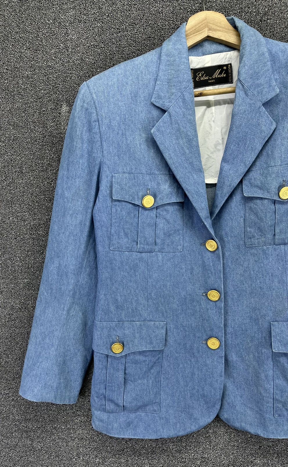 Vintage Vintage Elsa Denim Coats Jacket Size M / US 6-8 / IT 42-44 - 3 Thumbnail