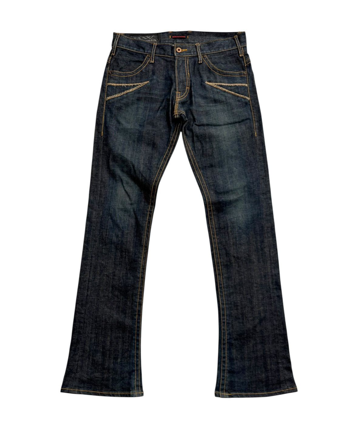 Japanese Brand Blue Way Japan Wide Leg Denim Pants Size US 32 / EU 48 - 2 Thumbnail