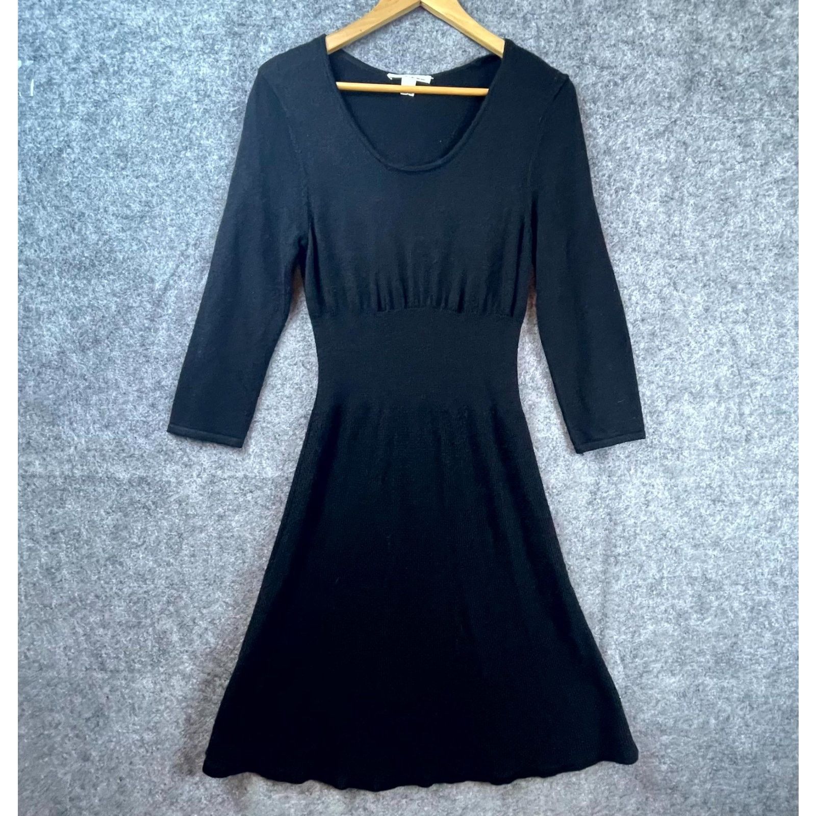 Kenneth Cole Vintage Kenneth Cole Sweater Dress Large Black LBD Chic Size L / US 10 / IT 46 - 2 Thumbnail