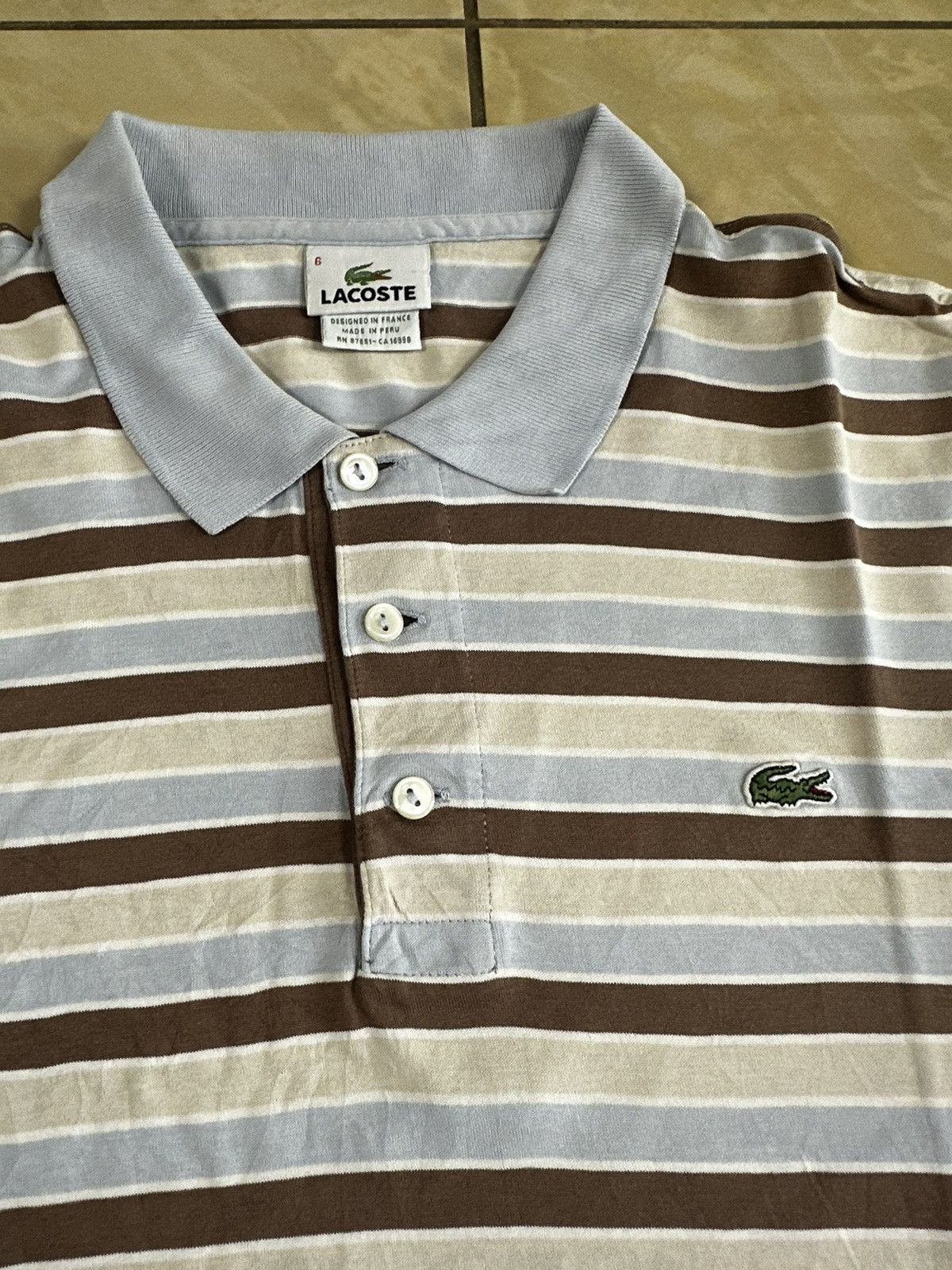 Lacoste Lacoste Vintage Polo Shirt Size US XL / EU 56 / 4 - 3 Thumbnail