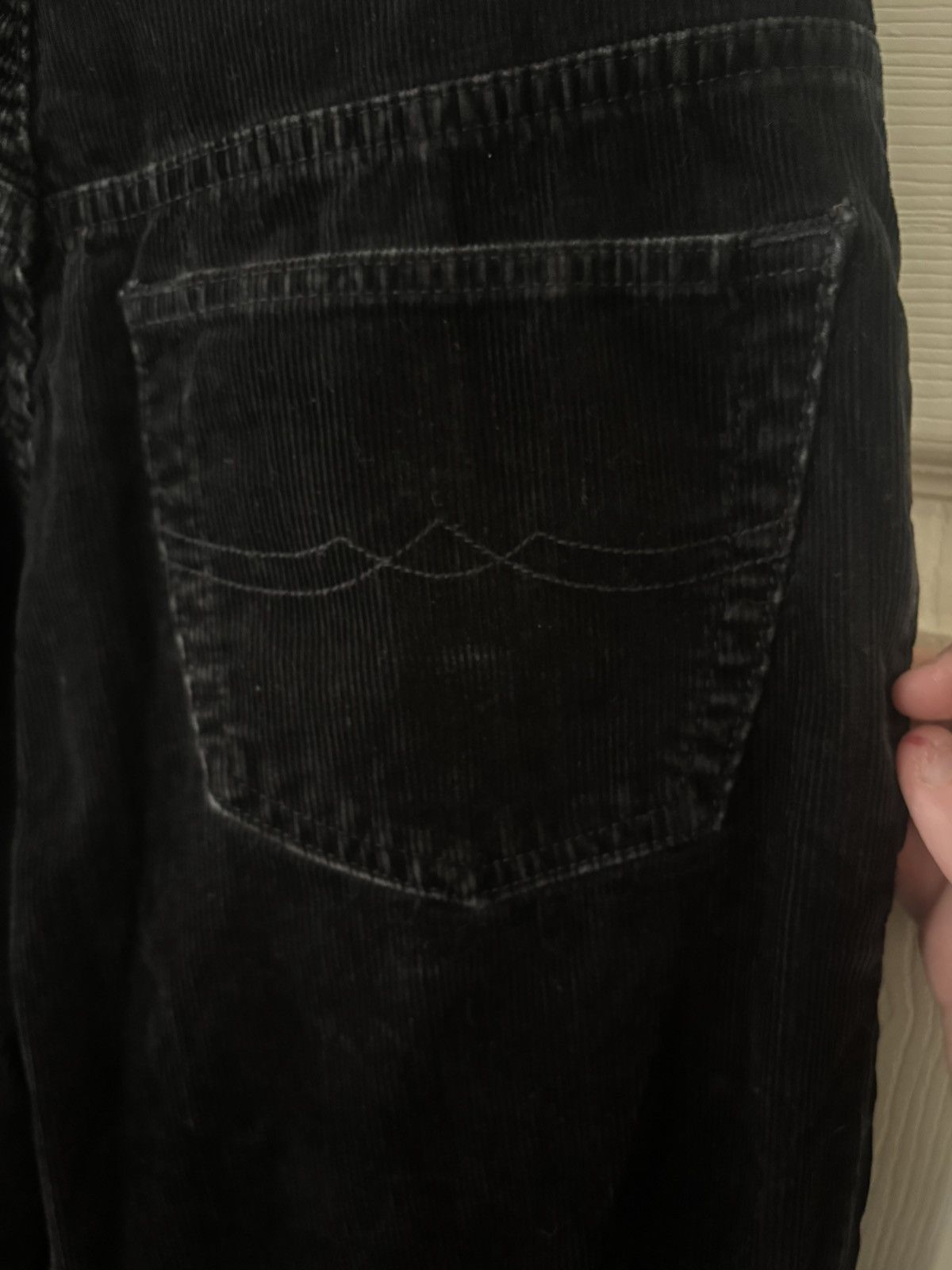 Topperz Topperz Straight Leg Black Courderoy Pants Size US 31 - 4 Thumbnail