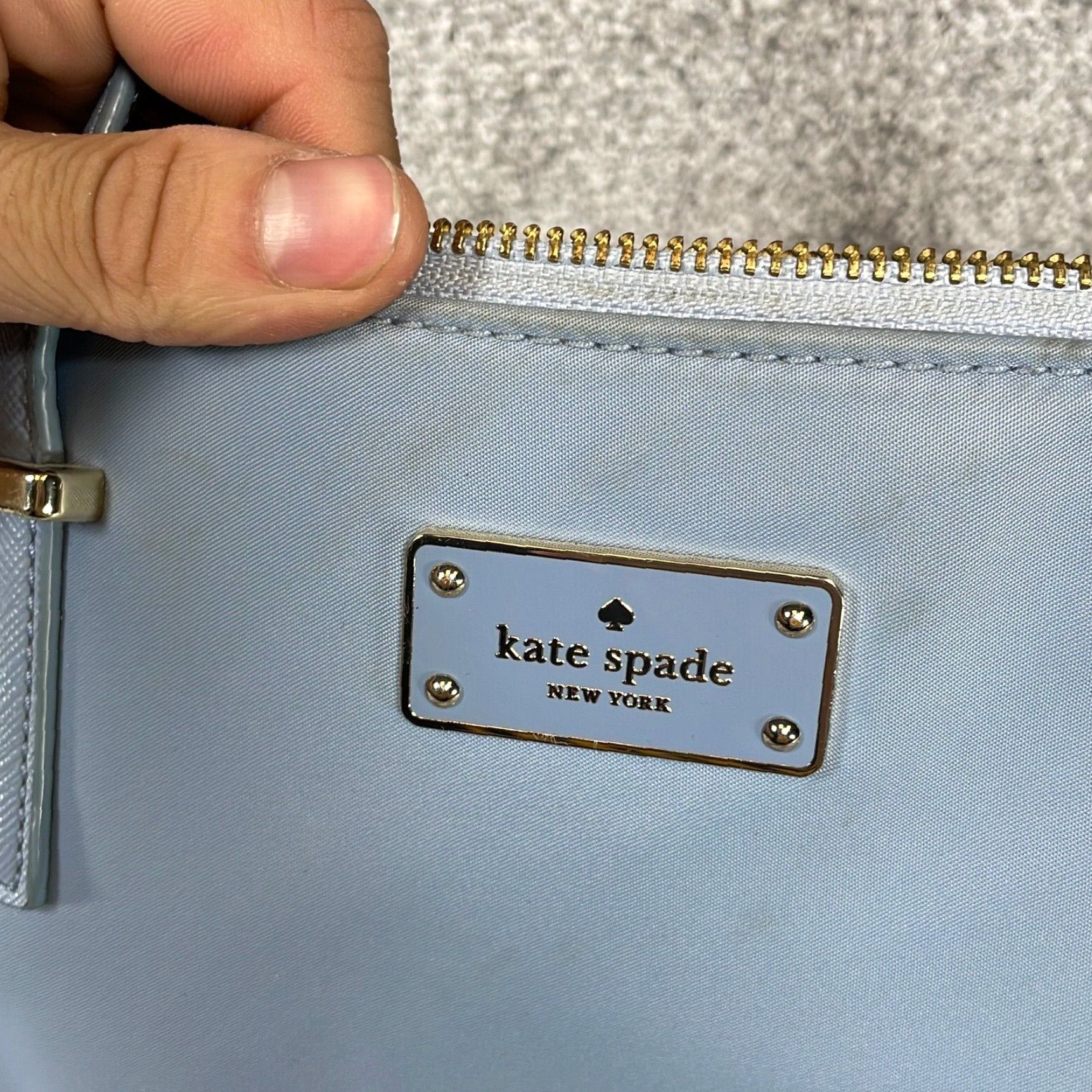 Kate Spade New York Blue Leather shops Purse