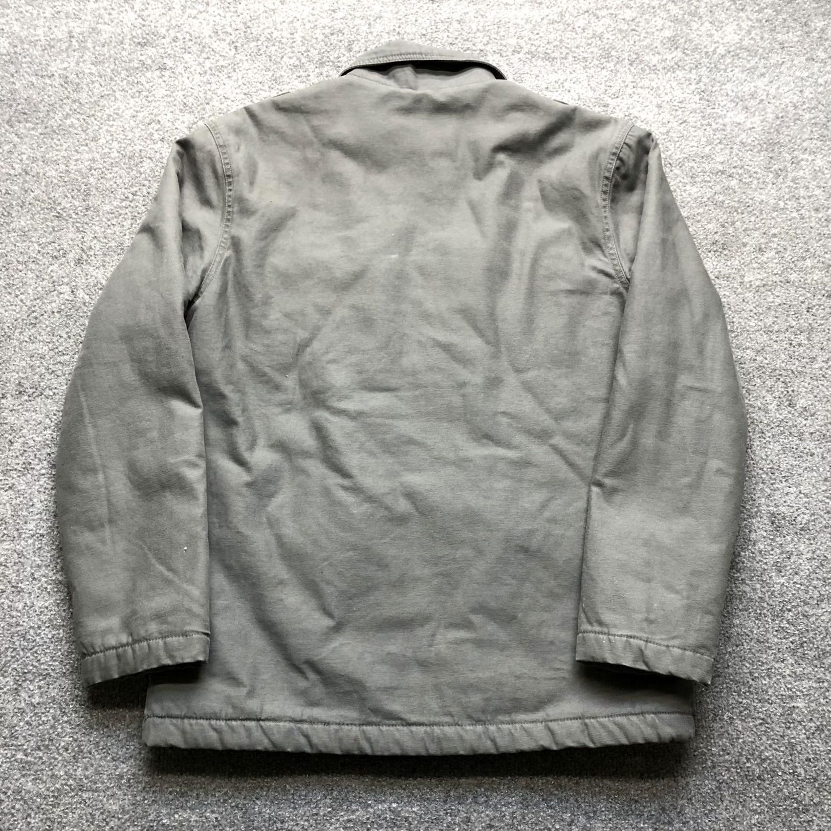 Vintage Red Camel Jacket Mens M Gray Canvas Military Full Zip Lined Padded Winter Insulated Size US M / EU 48-50 / 2 - 6 Thumbnail