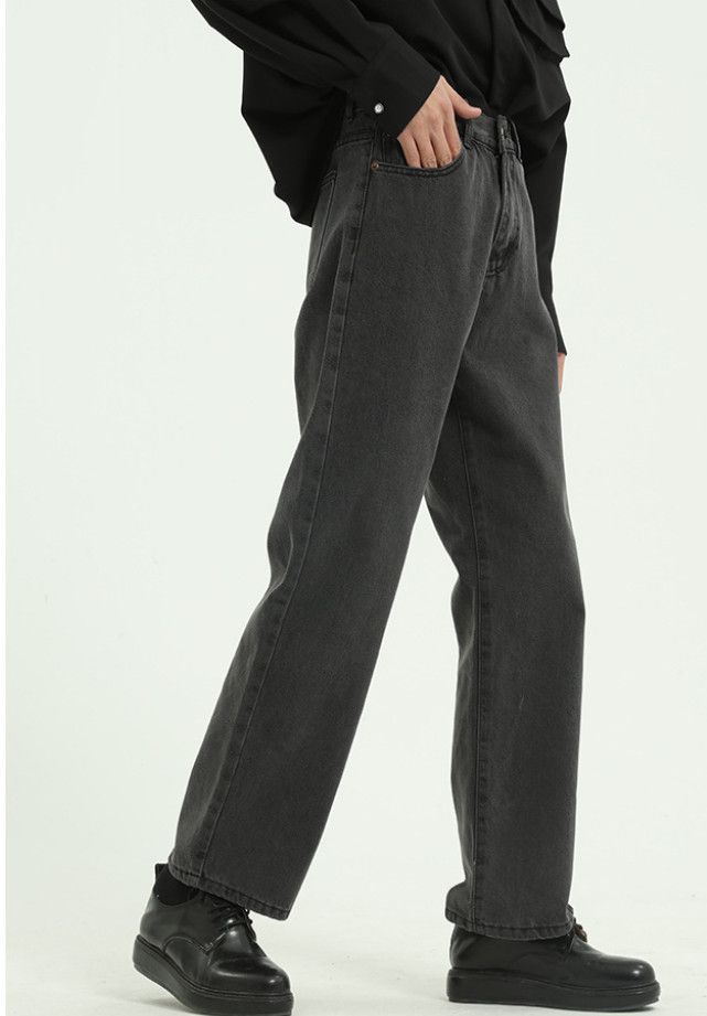 Japanese Brand Japanese retro men's loose straight leg jeans Size US 32 / EU 48 - 4 Thumbnail