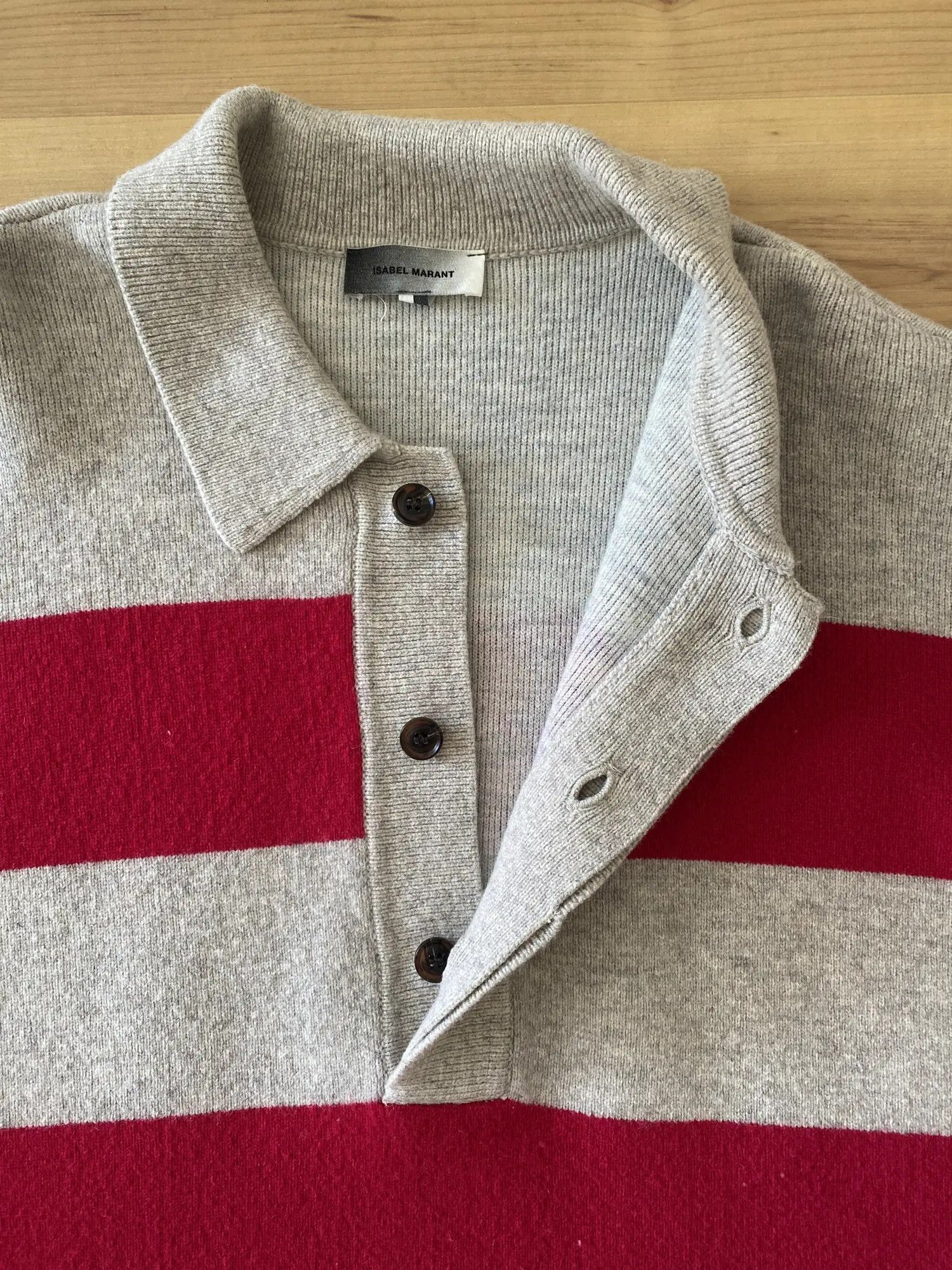 Isabel Marant Isabel Marant Stripe Polo Sweater Size US L / EU 52-54 / 3 - 5 Thumbnail