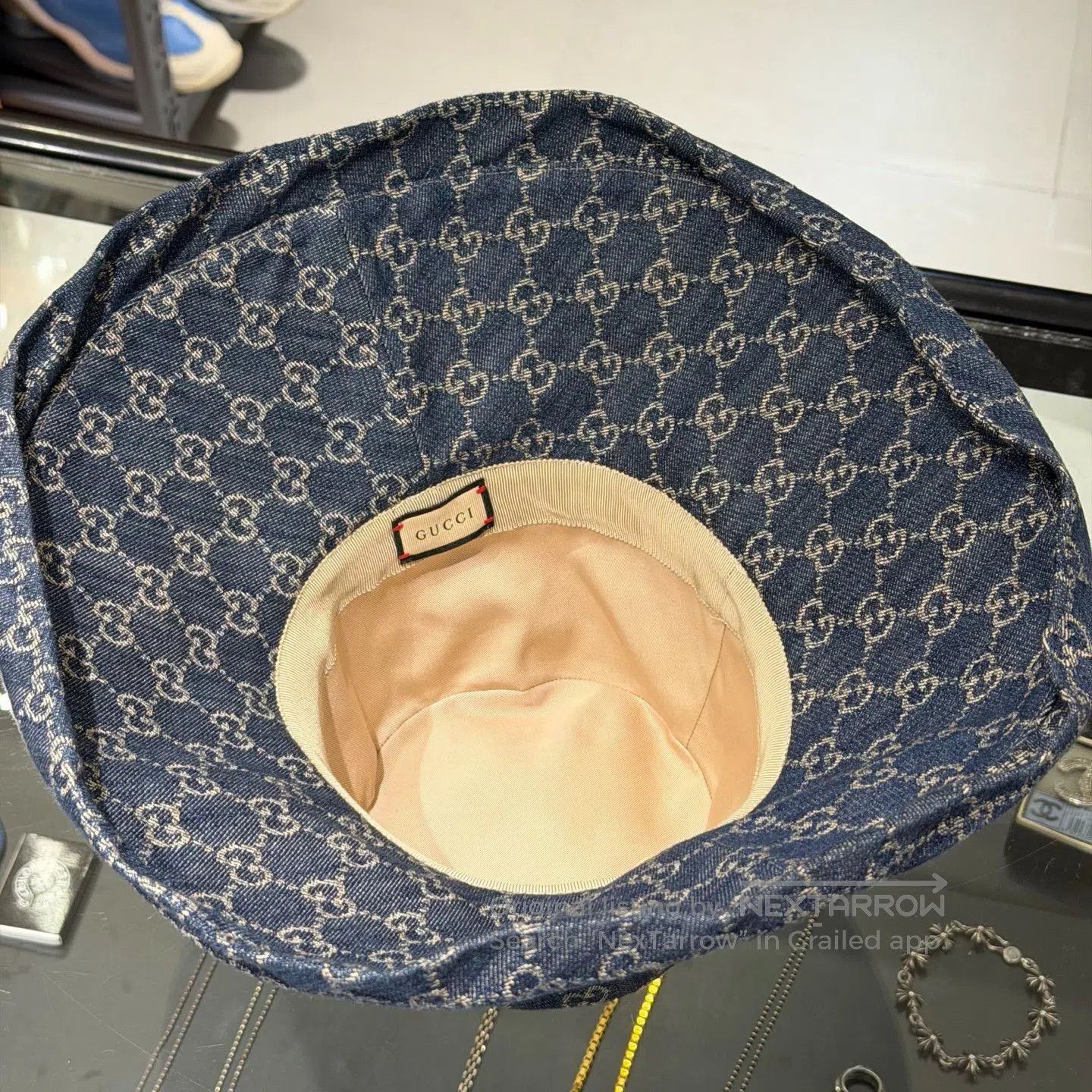 Gucci Gucci Denim Fisherman Hat. Size ONE SIZE - 4 Thumbnail