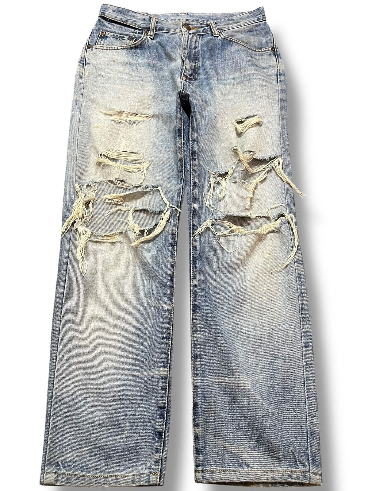Edwin Vintage Edwin 503 Regular Ripped Distressed Denim Size US 29 - 1 Thumbnail