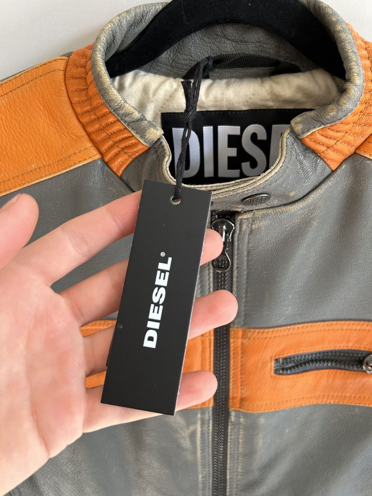 Diesel Diesel L-MUSE GIACCA Leather Jacket Size US L / EU 52-54 / 3 - 2 Thumbnail