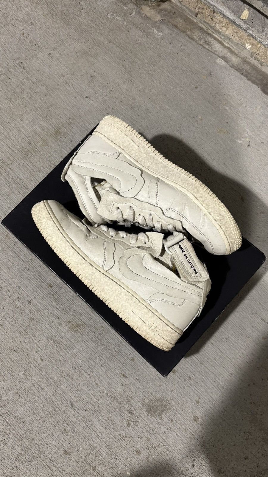 Comme des Garcons × Nike Comme Des Garçons Nike Air Force 1 Mid Size US 7 / EU 40 - 5 Thumbnail