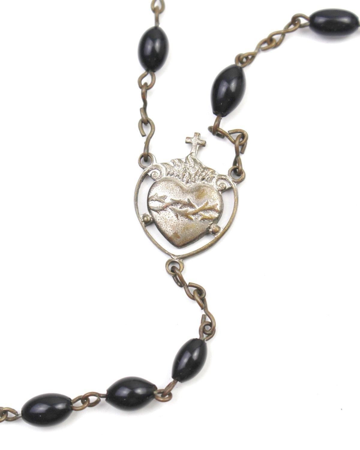 Vintage 2000S JAPANESE MADE CATHOLIC ROSARY BEADS CRUCIFIX NECKLACE Size ONE SIZE - 5 Thumbnail